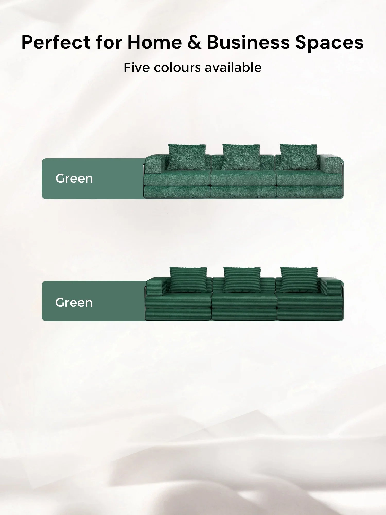 Selene Three-Seater Compressed Modular Sofa -14.2" Seat Height