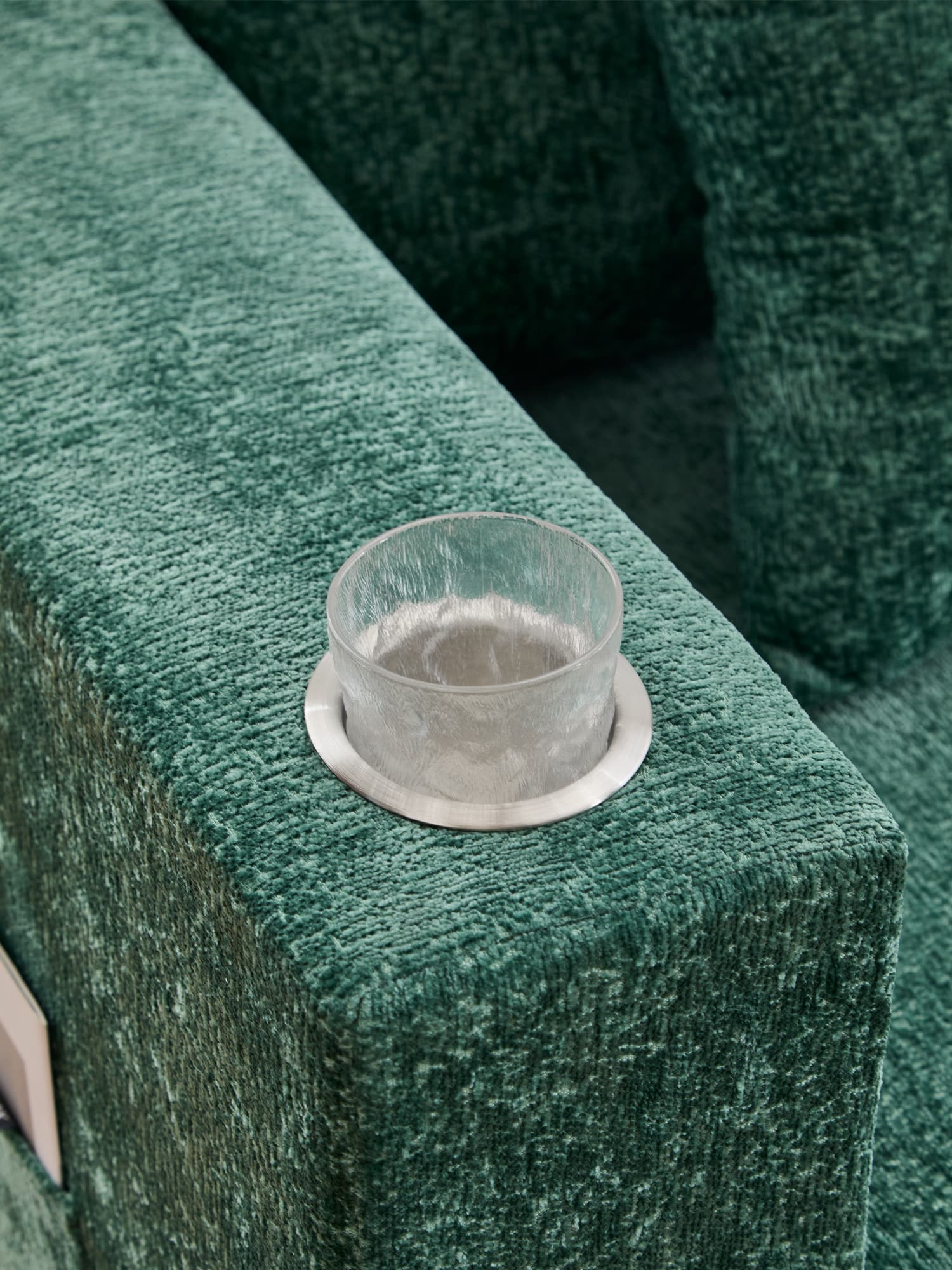 Hestia Compressed Modular Sofa with Cup Holders & Storage