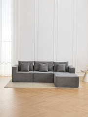 Hestia Compressed Modular Sofa with Cup Holders & Storage