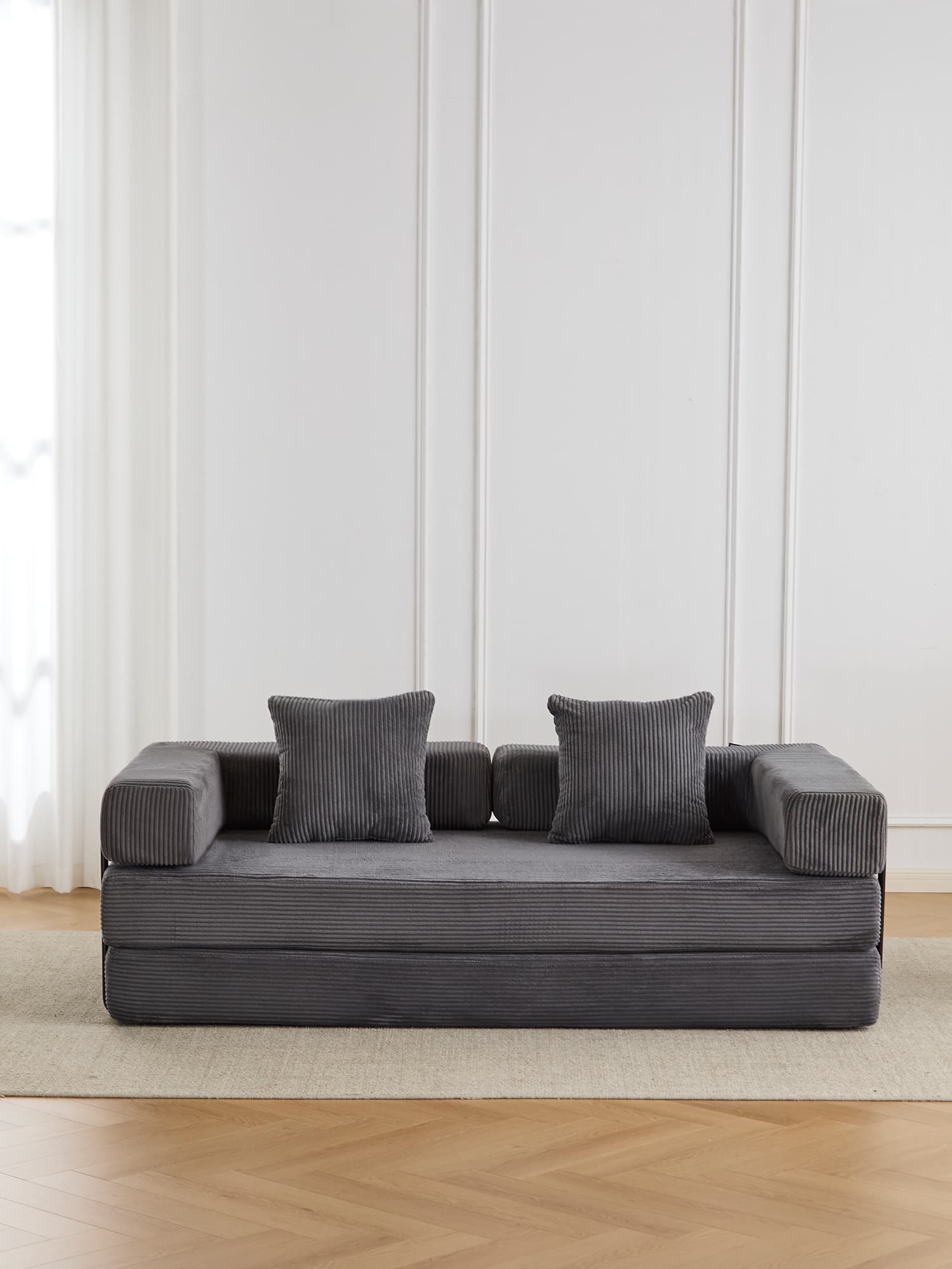 Selene Compressed Modular Sofa Bed-14.2" Seat Height