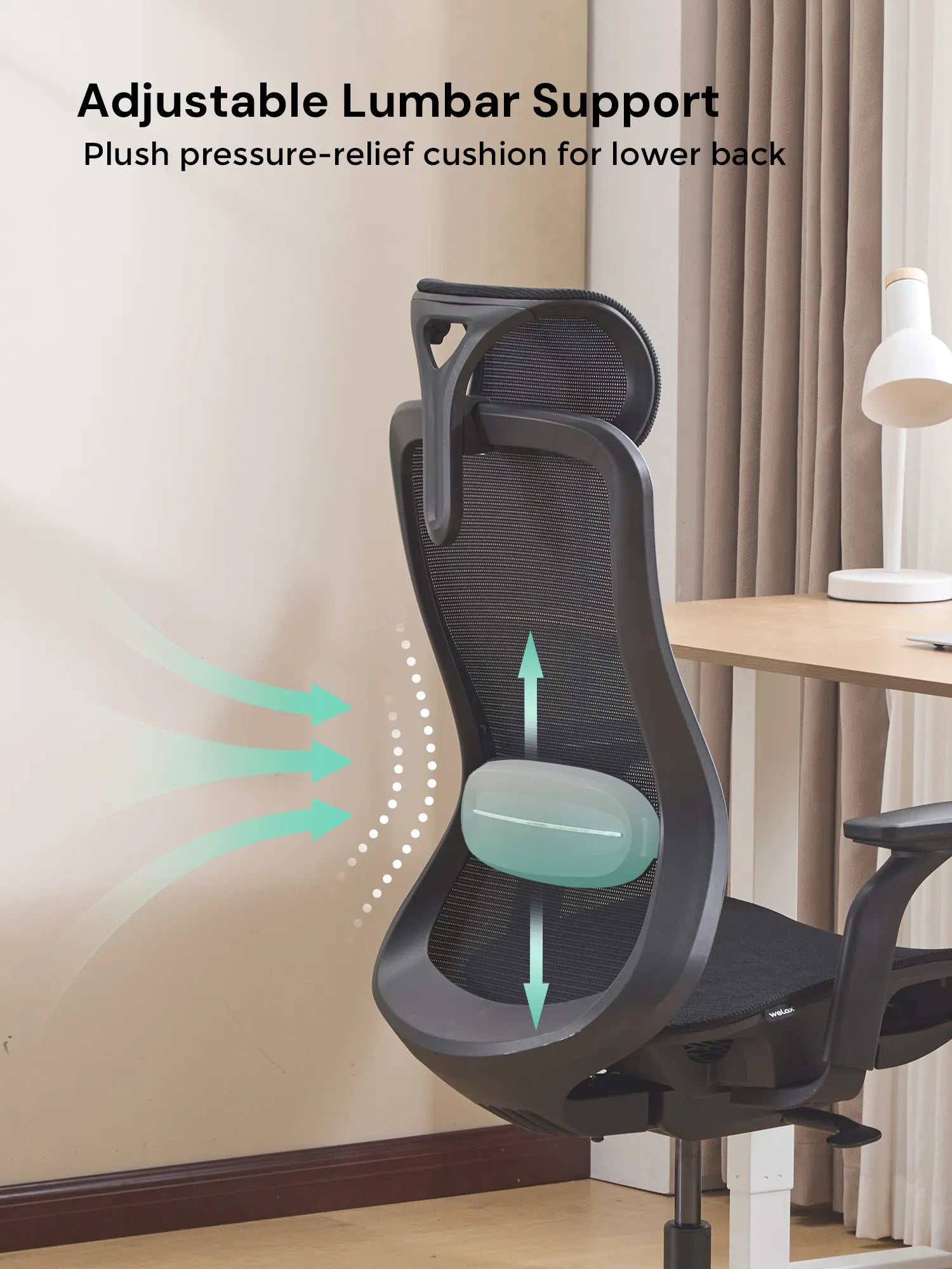 S5 Office Chair with Smooth Arch Design Style