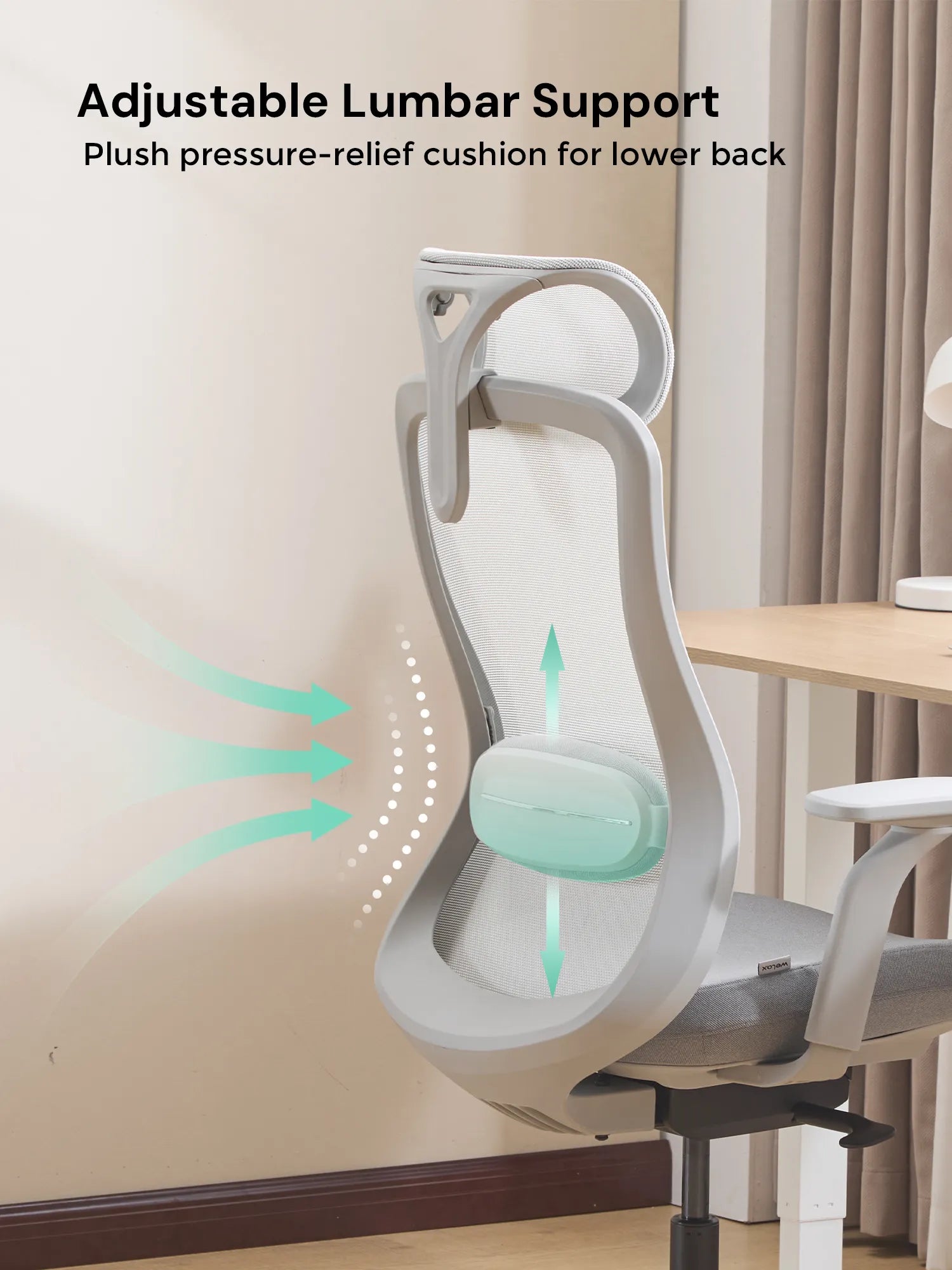 S5 Office Chair with Smooth Arch Design Style