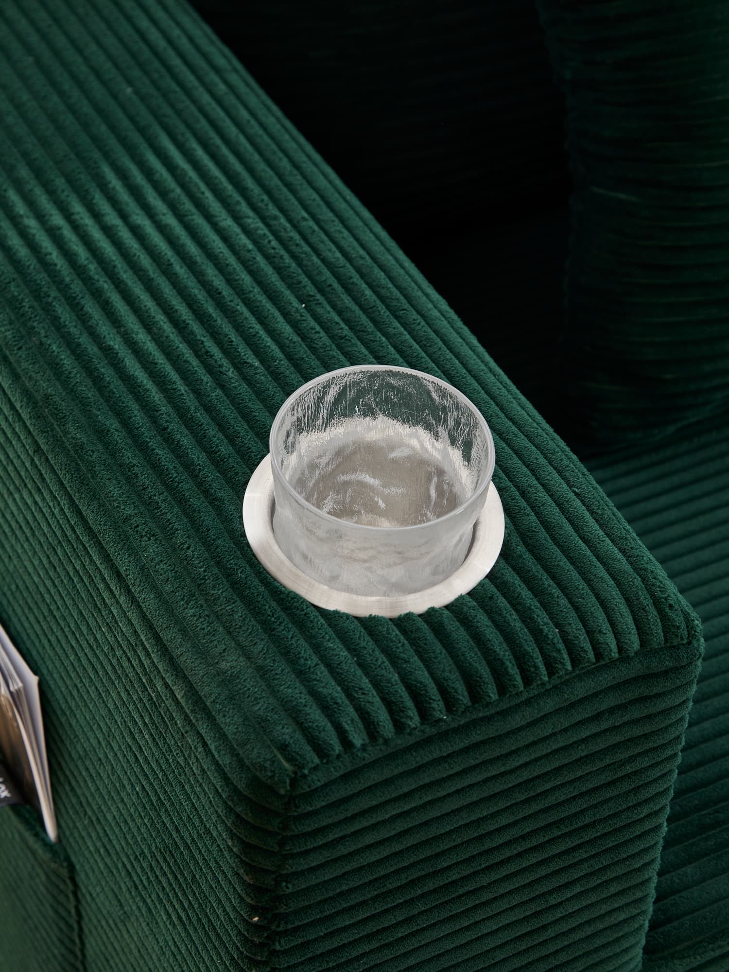 Hestia Compressed Modular Sofa with Cup Holders & Storage
