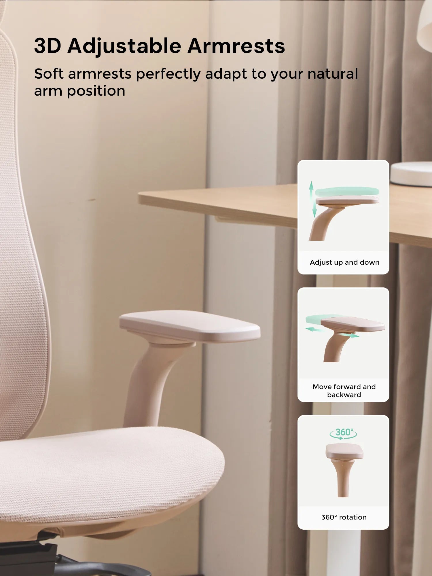S5 Office Chair with Smooth Arch Design Style