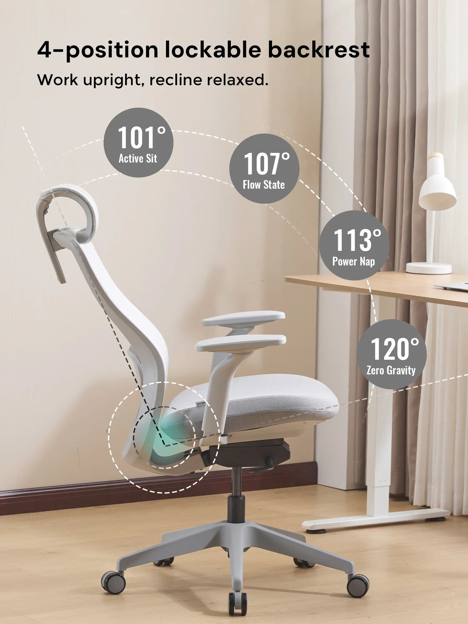 S5 Office Chair with Smooth Arch Design Style