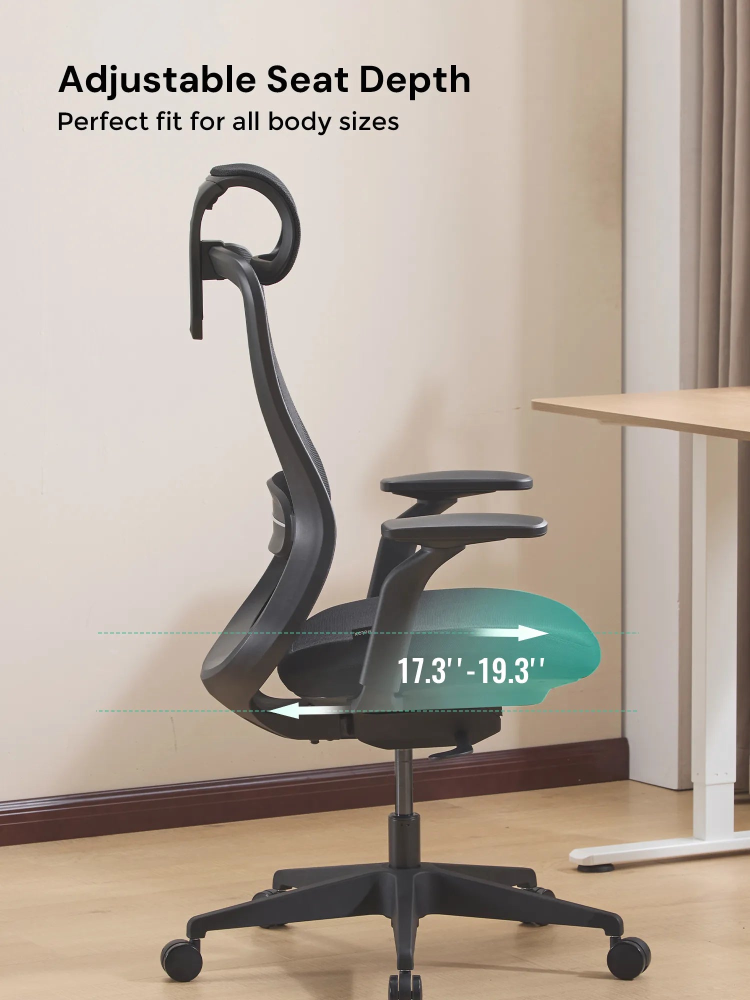 S5 Office Chair with Smooth Arch Design Style