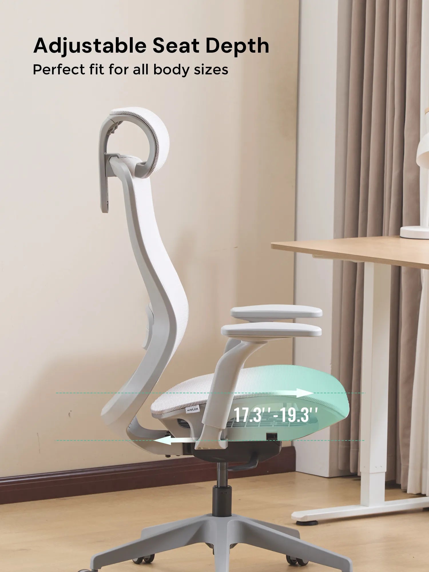 S5 Office Chair with Smooth Arch Design Style