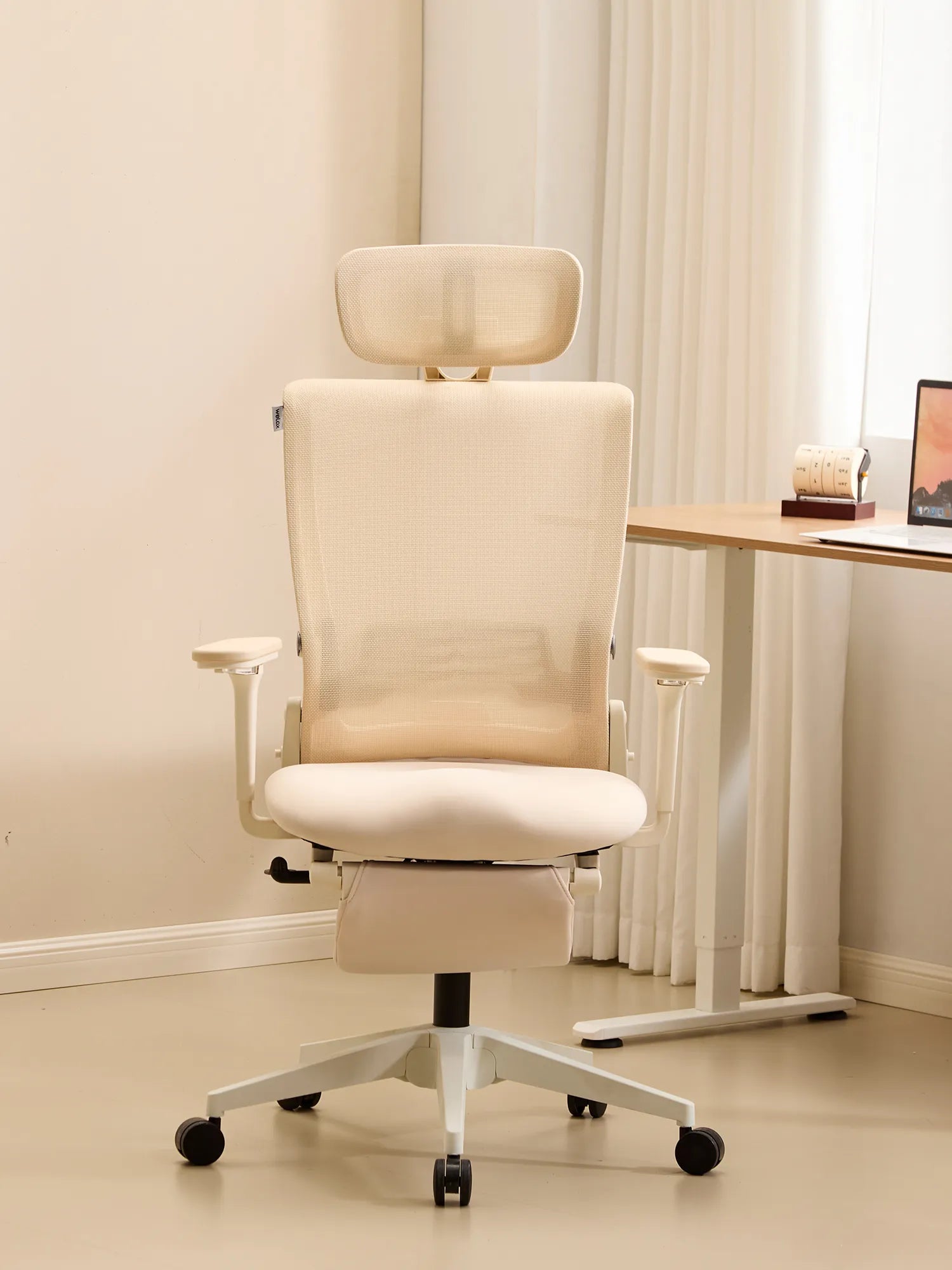 S4 Ergonomic Desk Chair with Foldable Backrest