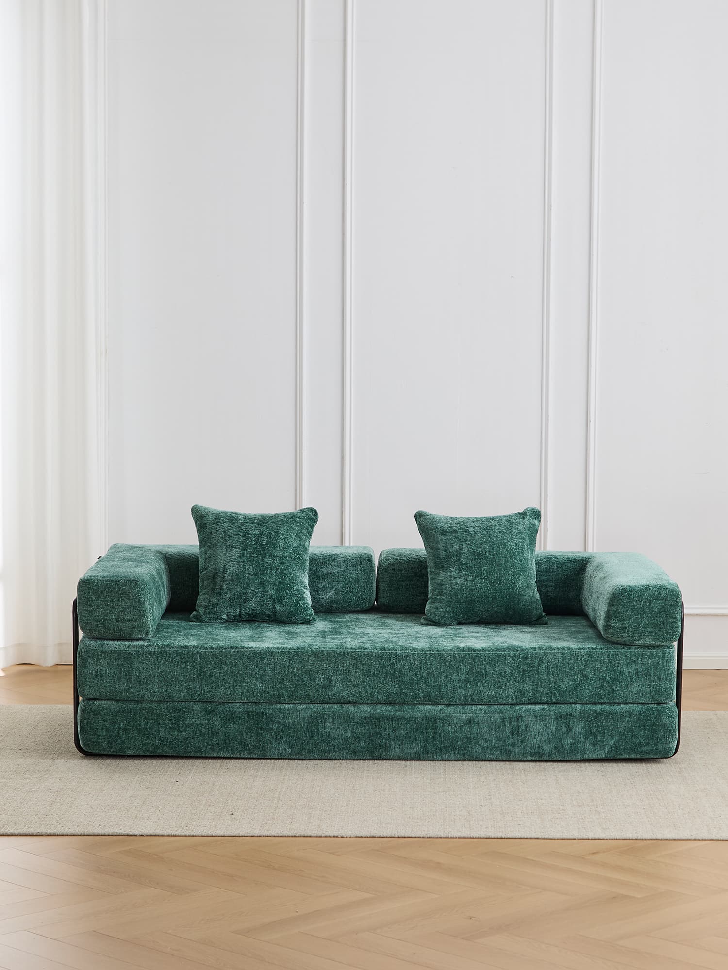 Selene Compressed Modular Sofa Bed-14.2" Seat Height