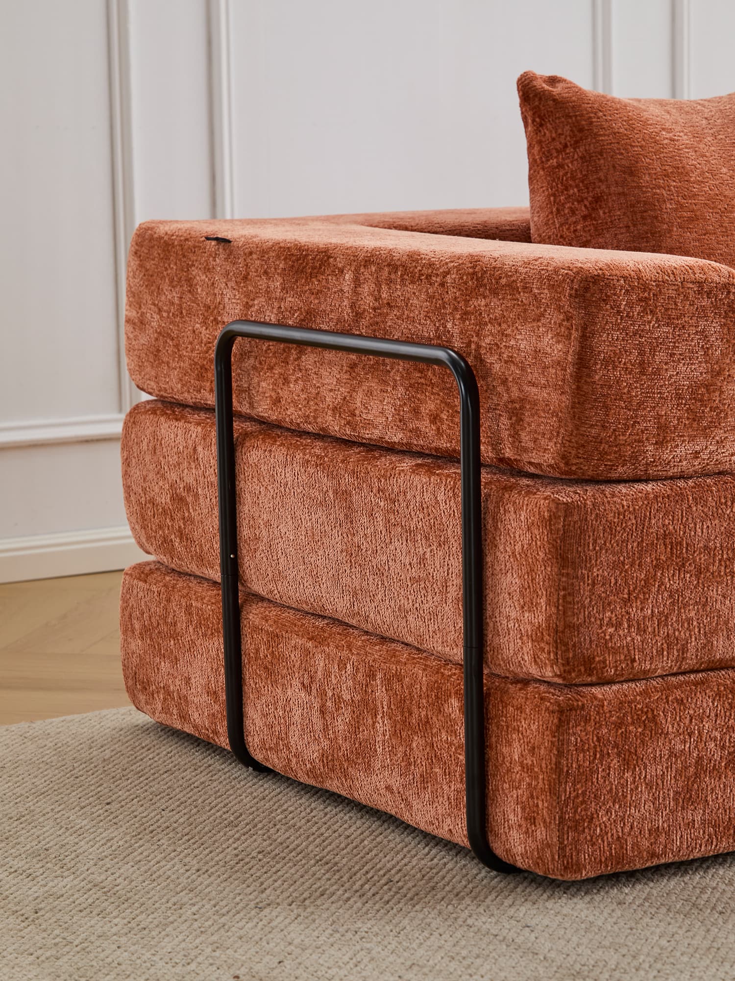 Selene Compressed Modular Sofa Bed-14.2" Seat Height