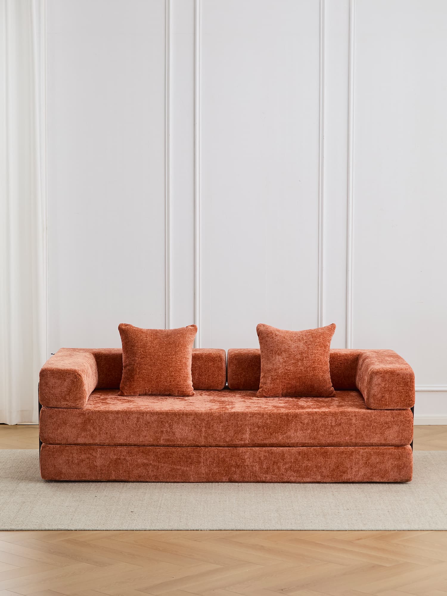Selene Compressed Modular Sofa Bed-14.2" Seat Height