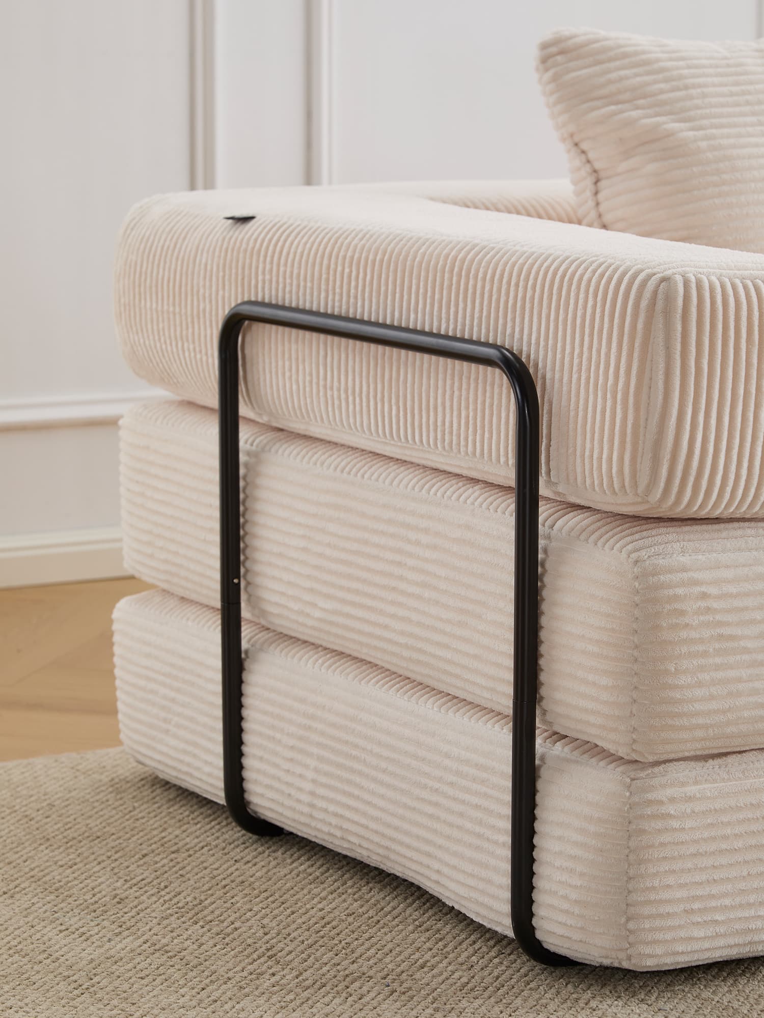 Selene Compressed Modular Sofa Bed-14.2" Seat Height