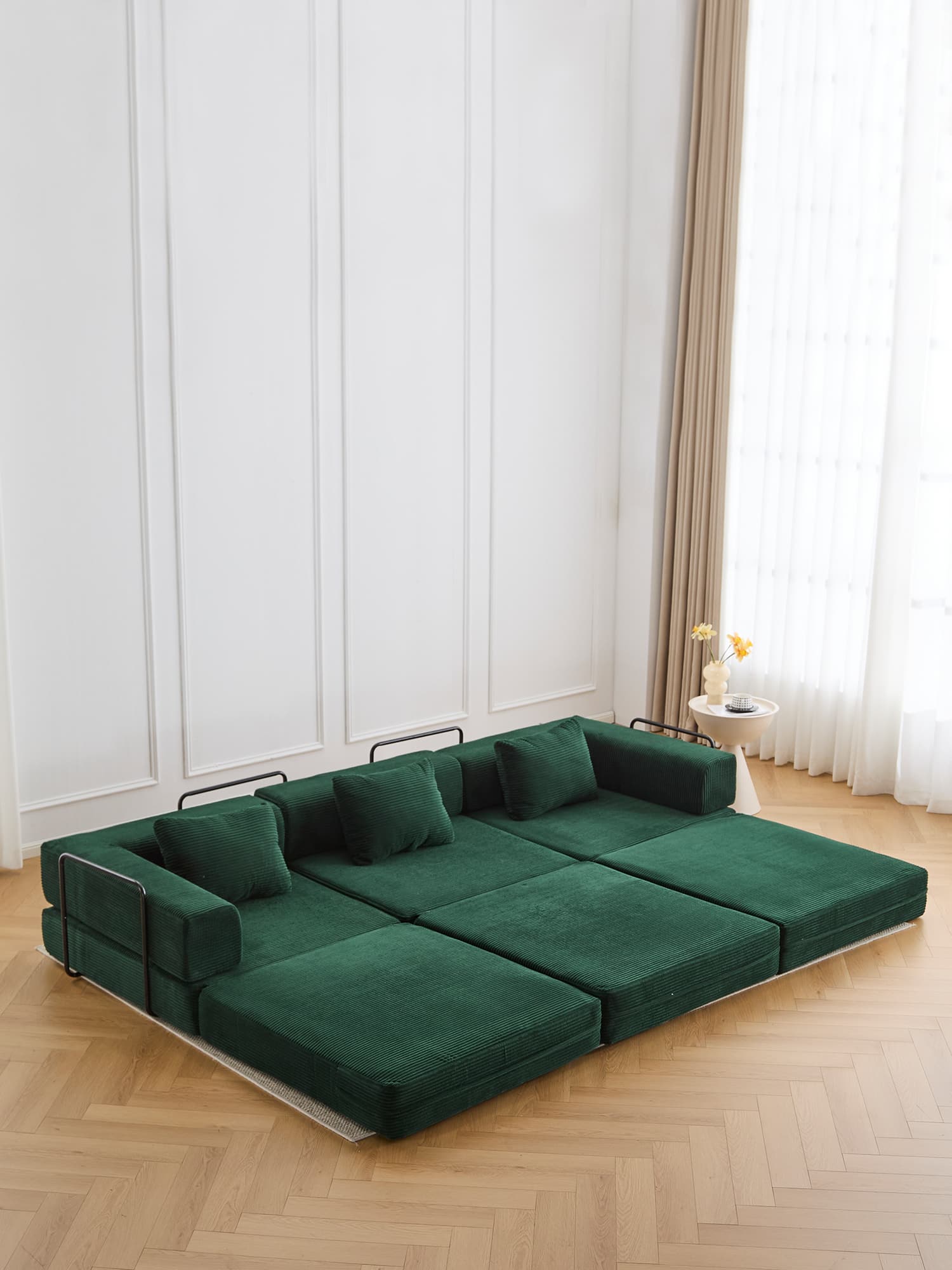 Selene Three-Seater Compressed Modular Sofa -14.2" Seat Height