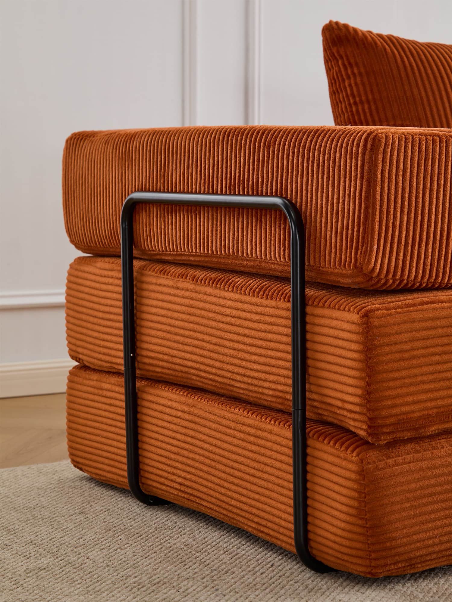 Selene Compressed Modular Sofa Bed-14.2" Seat Height
