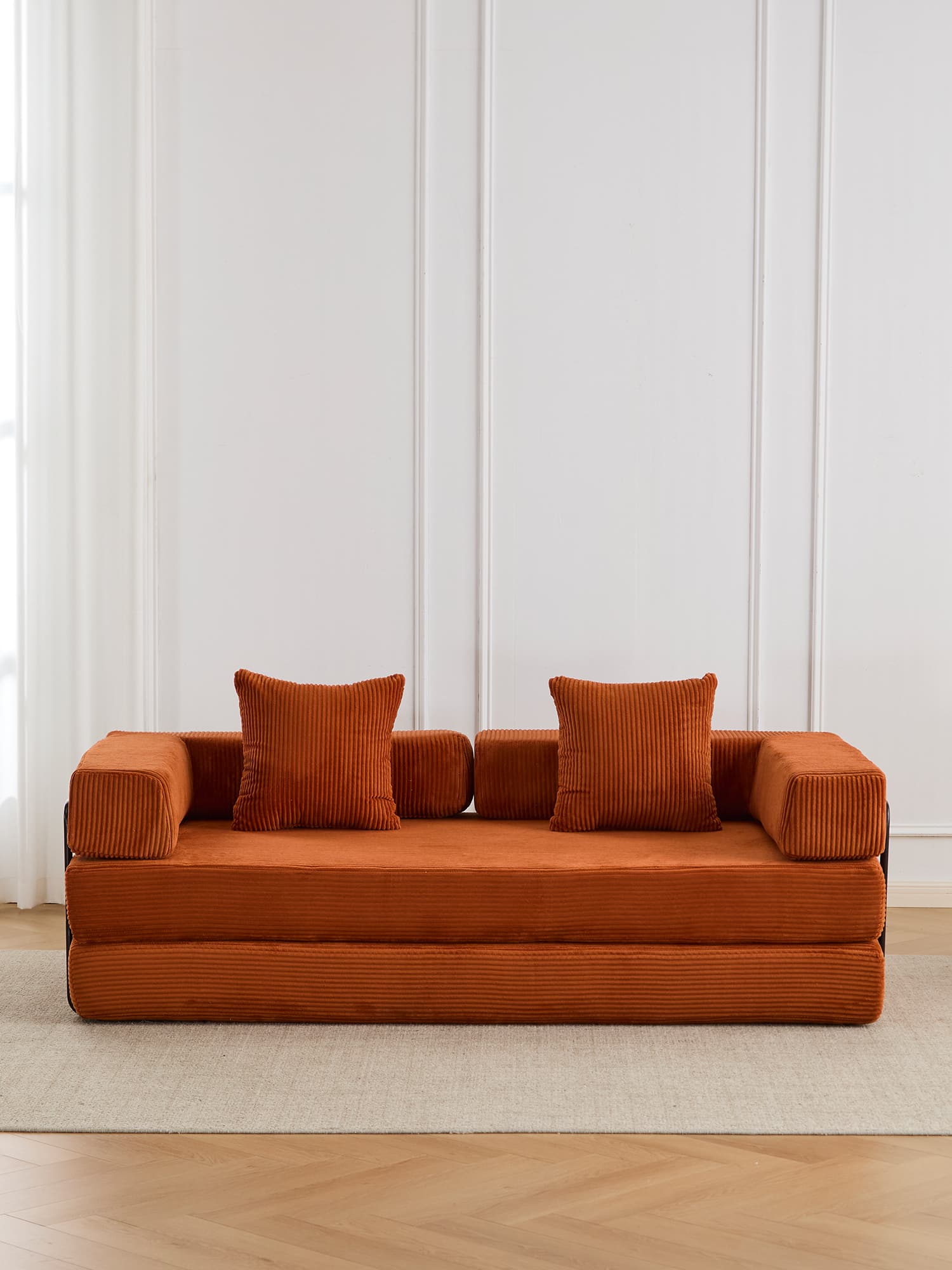 Selene Compressed Modular Sofa Bed-14.2" Seat Height