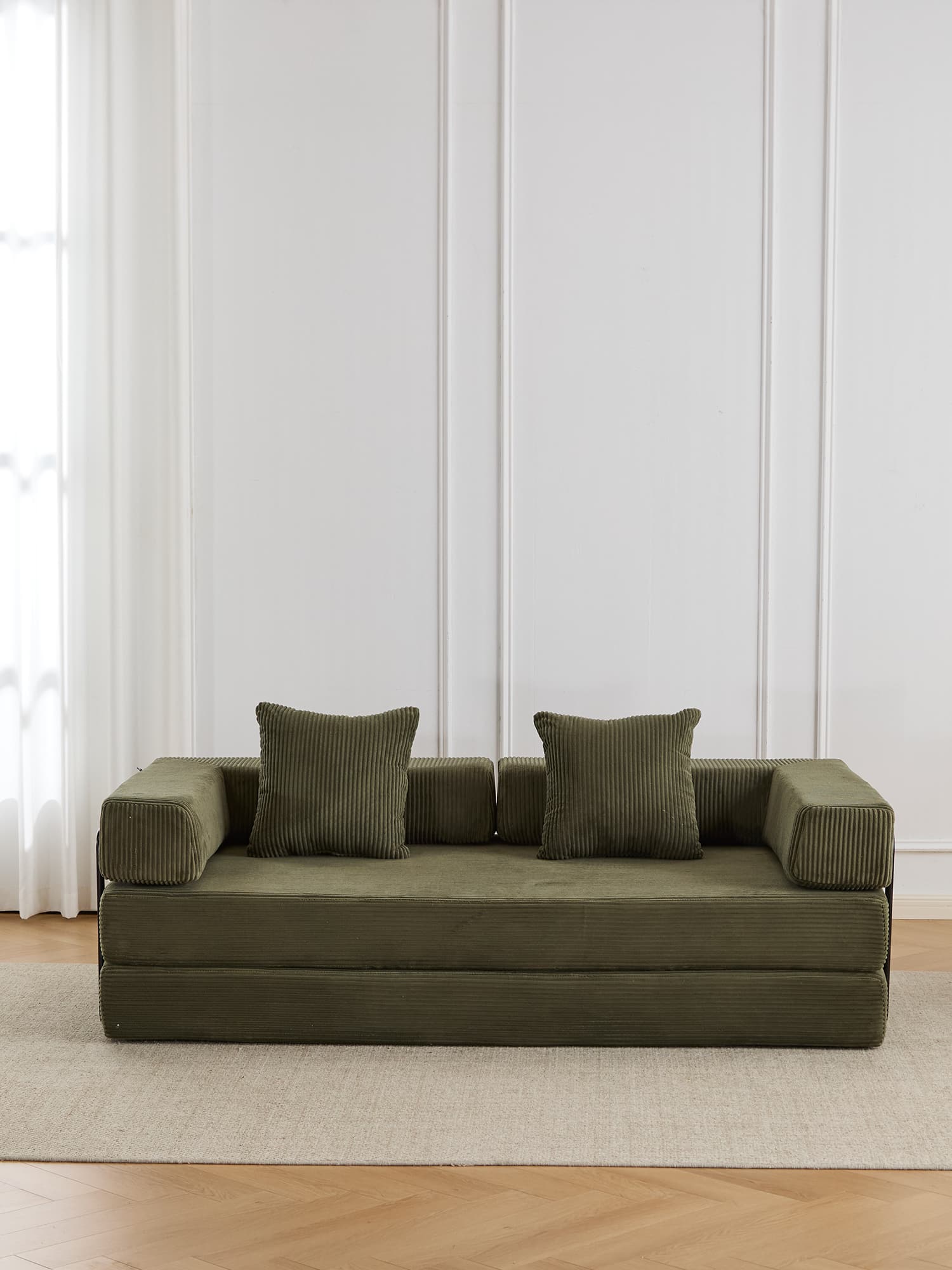 Selene Compressed Modular Sofa Bed-14.2" Seat Height