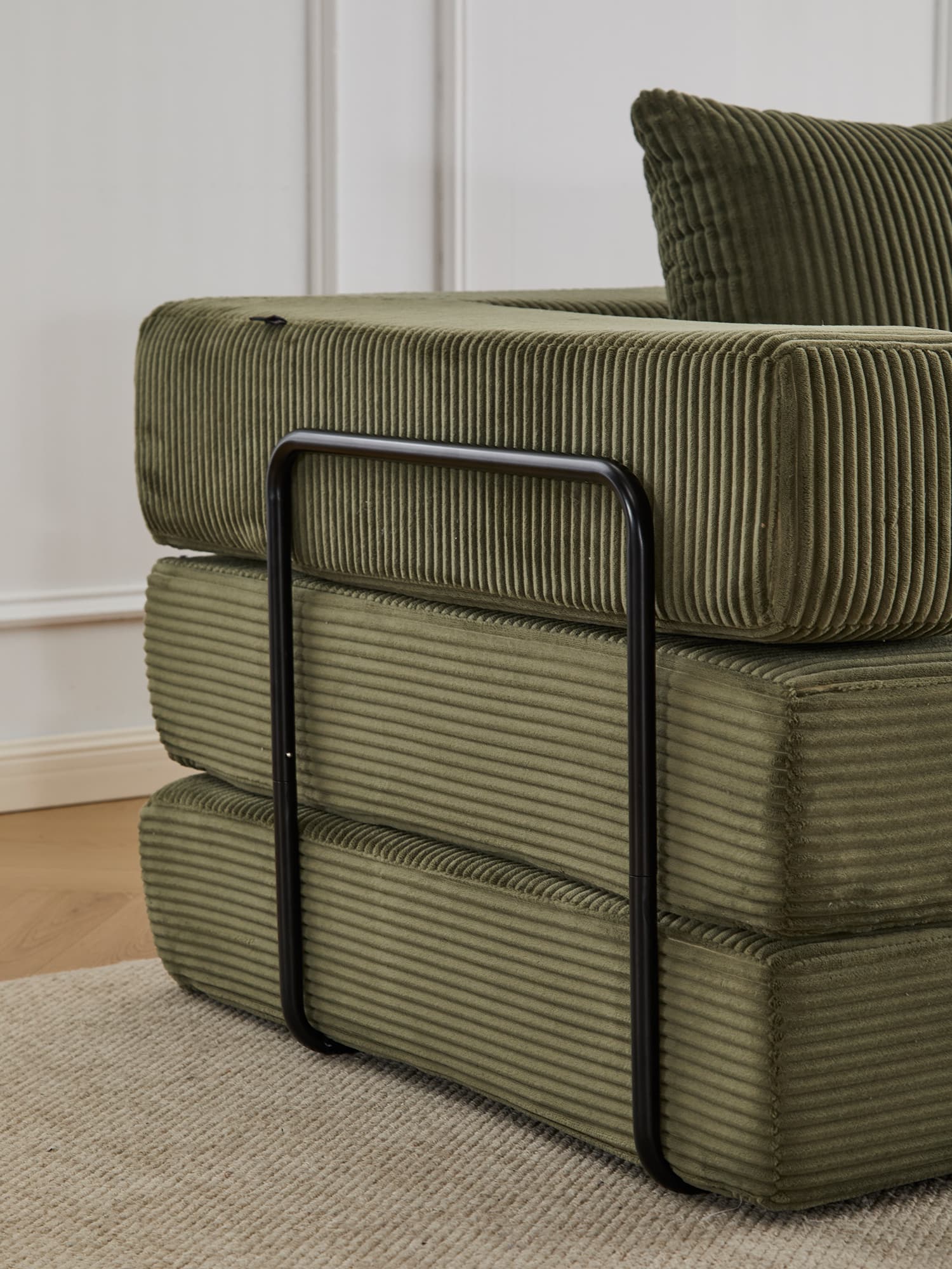 Selene Compressed Modular Sofa Bed-14.2" Seat Height