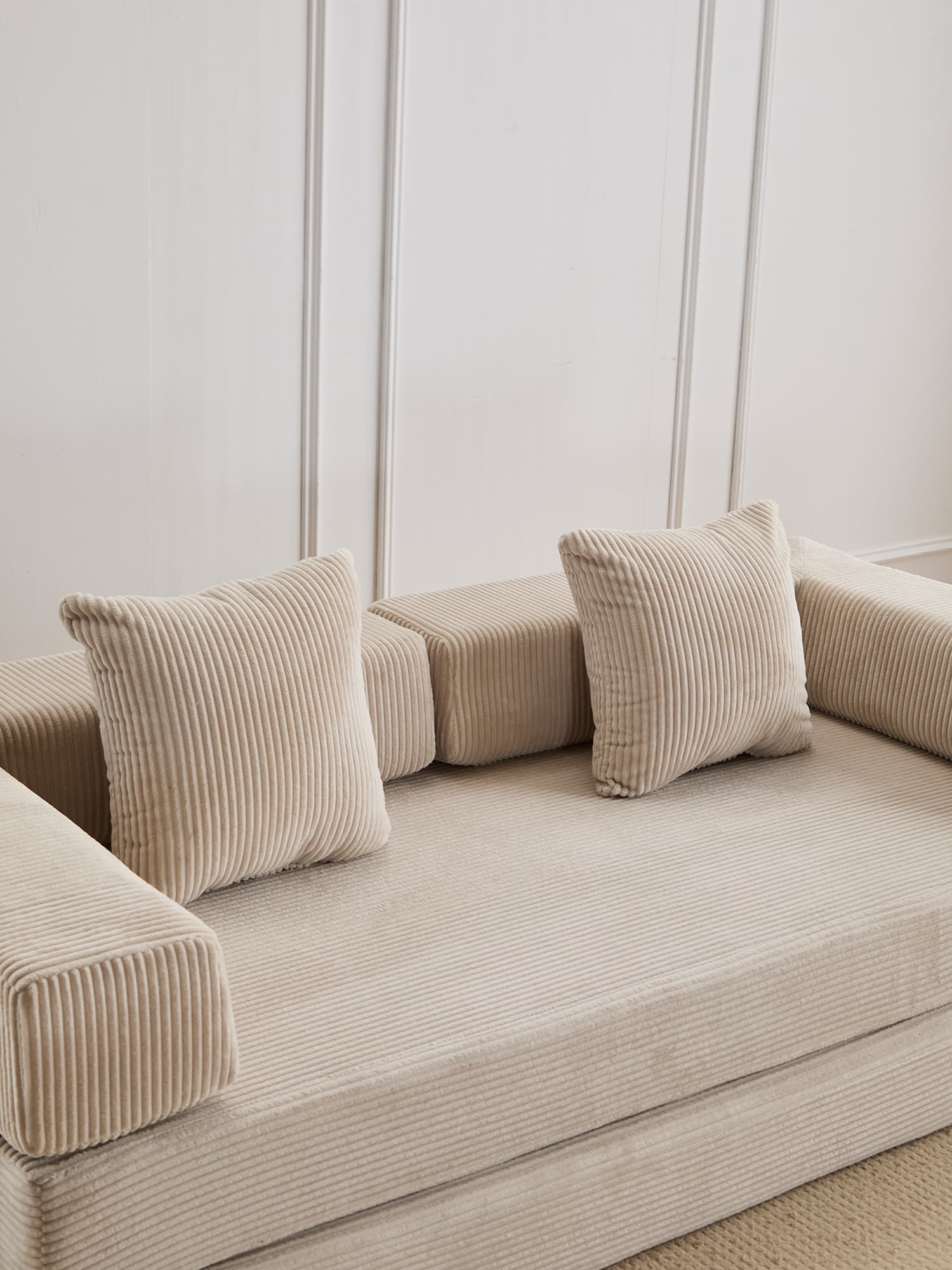 Selene Compressed Modular Sofa Bed-14.2" Seat Height