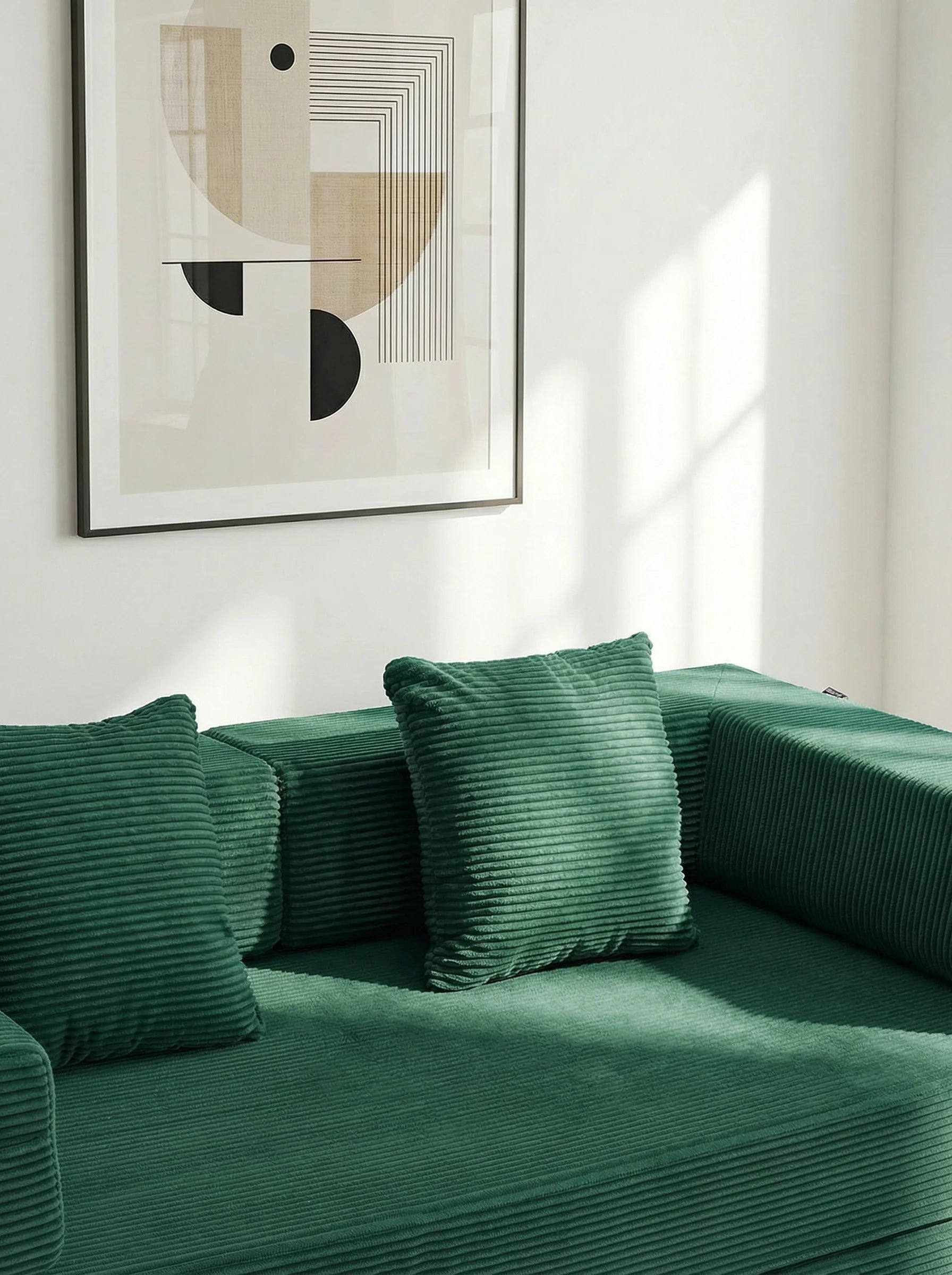 Selene Compressed Modular Sofa Bed-14.2" Seat Height