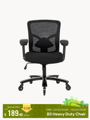 B3 Heavy Duty Chair with Adjustable Armrests
