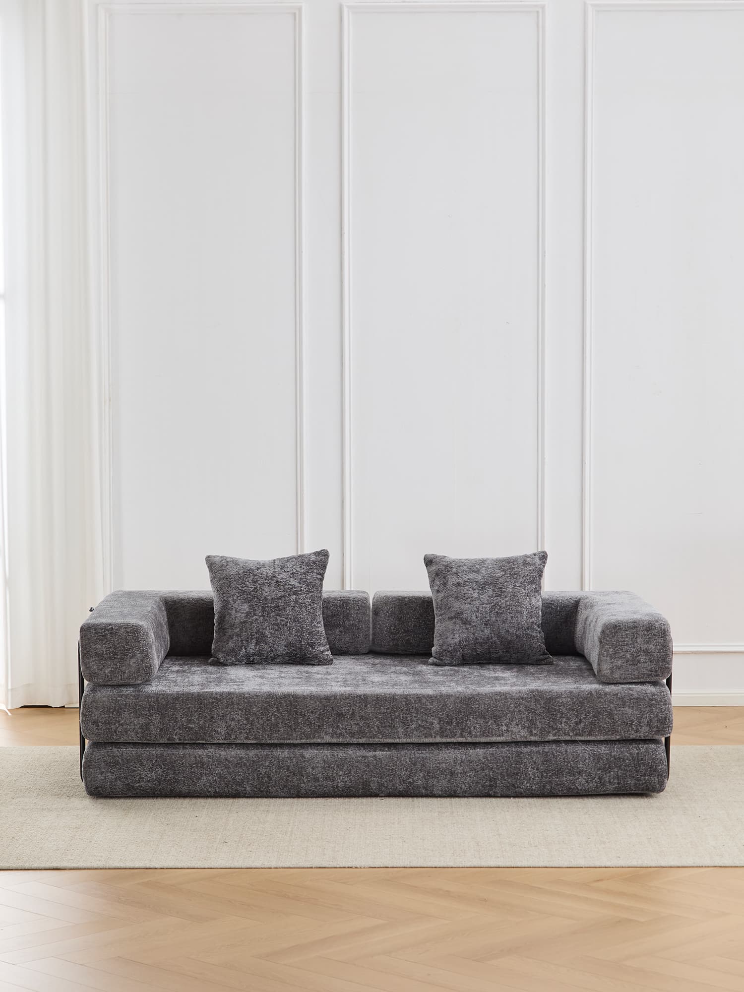 Selene Compressed Modular Sofa Bed-14.2" Seat Height