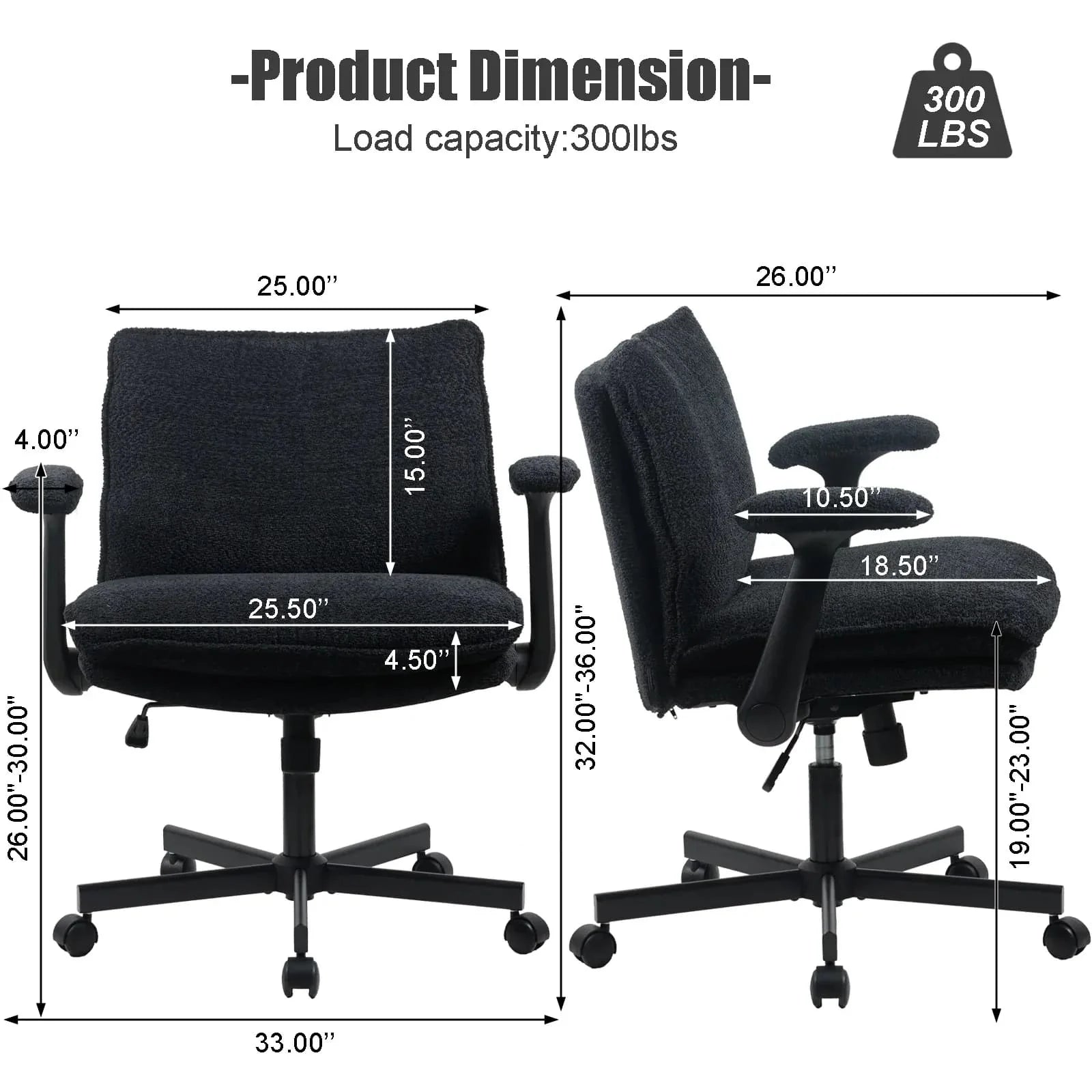 P3 Criss Cross Chair with Adjustable Armrests