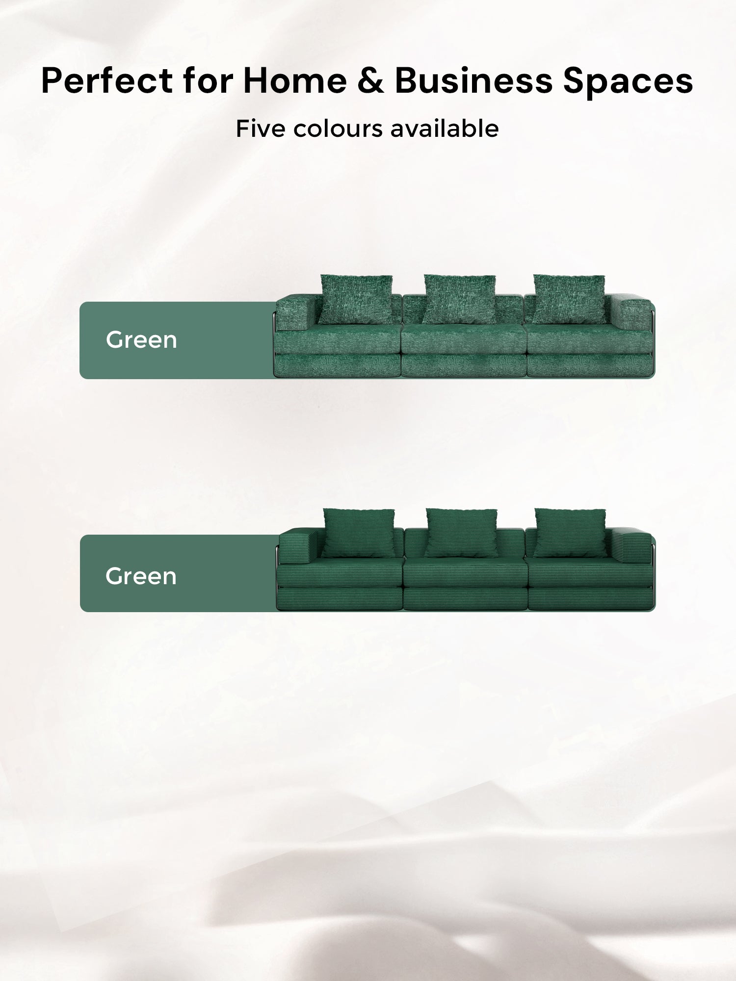 Selene Compressed Modular Sofa Bed-14.2" Seat Height