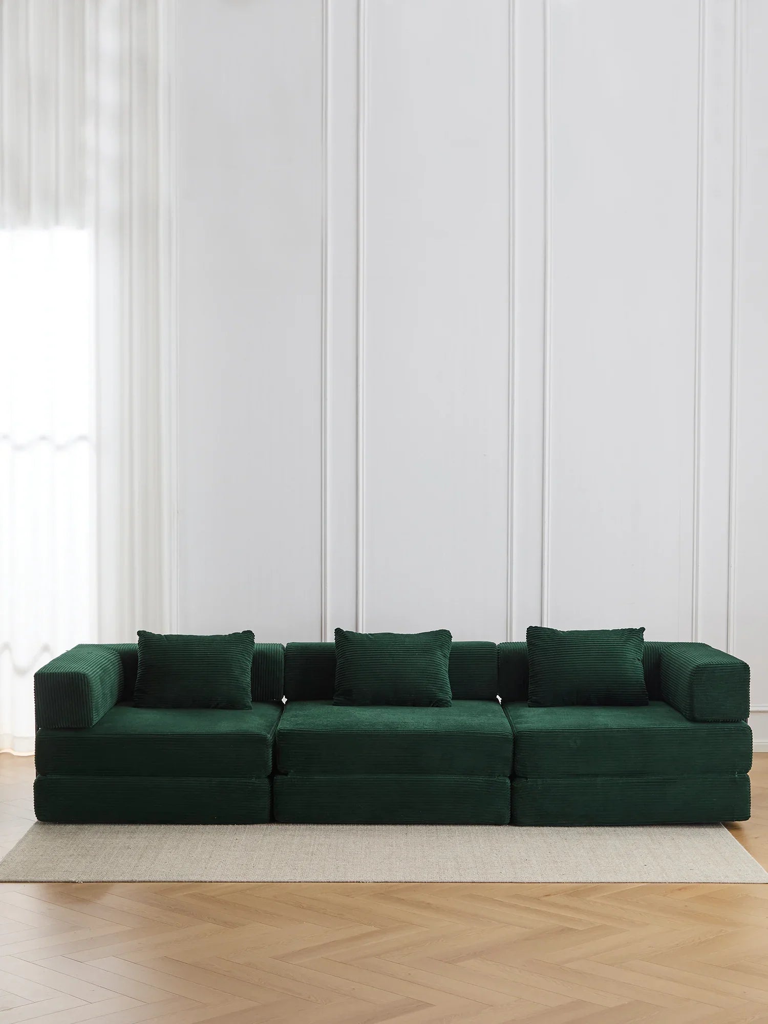 Selene Compressed Modular Sofa Bed-14.2" Seat Height