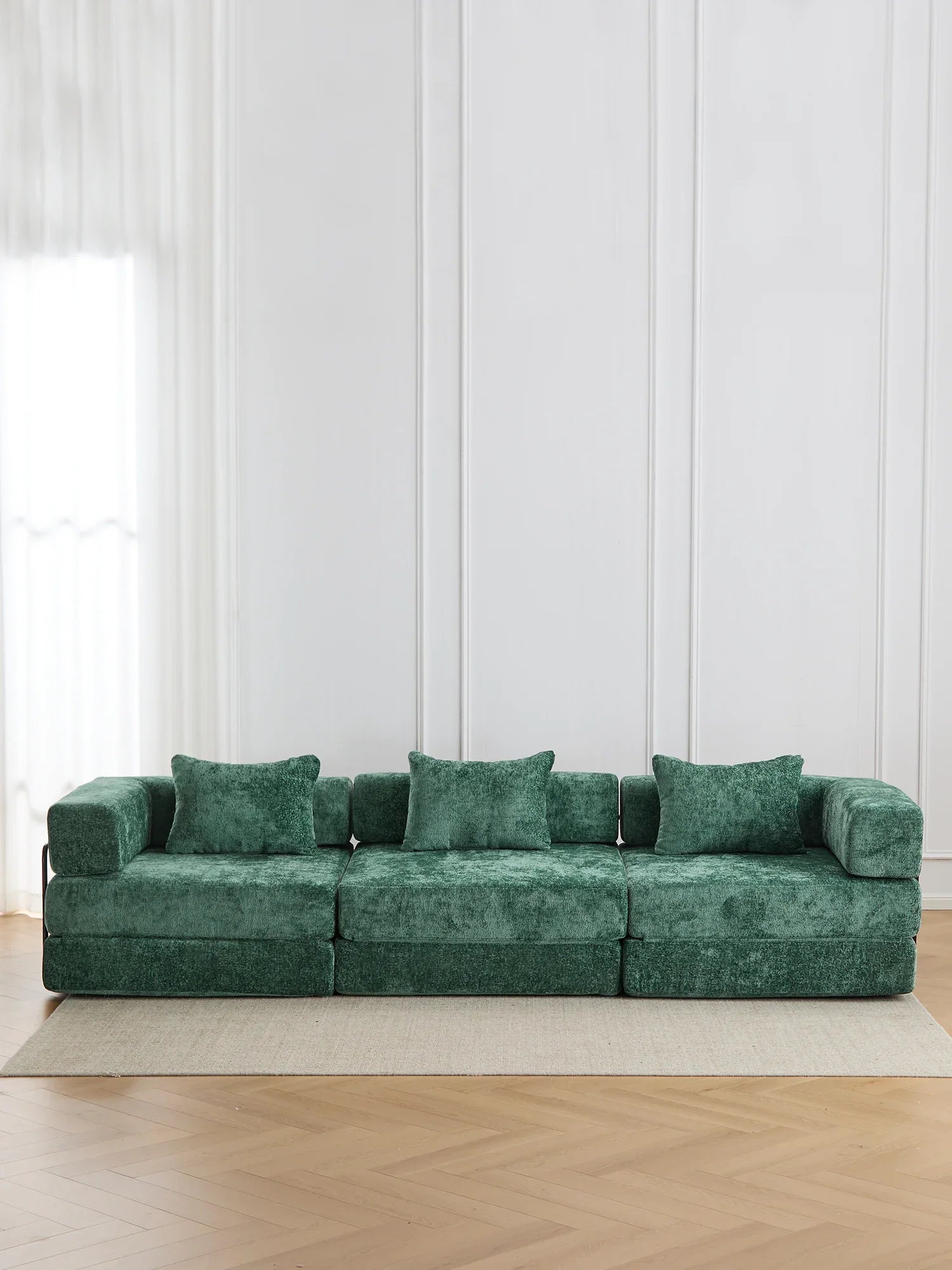 Selene Compressed Modular Sofa Bed-14.2" Seat Height