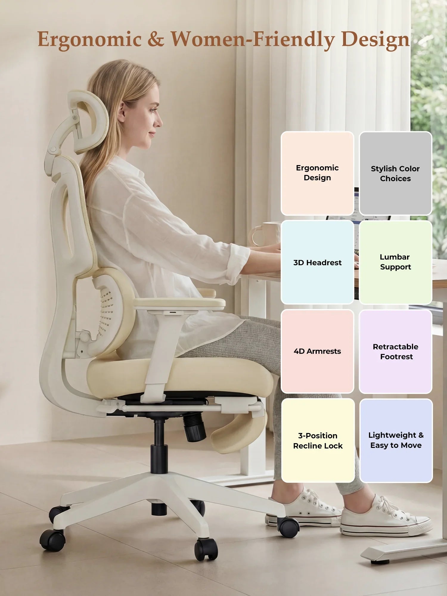 S3 Pro Office Chair with Colorful Lifestyle Design