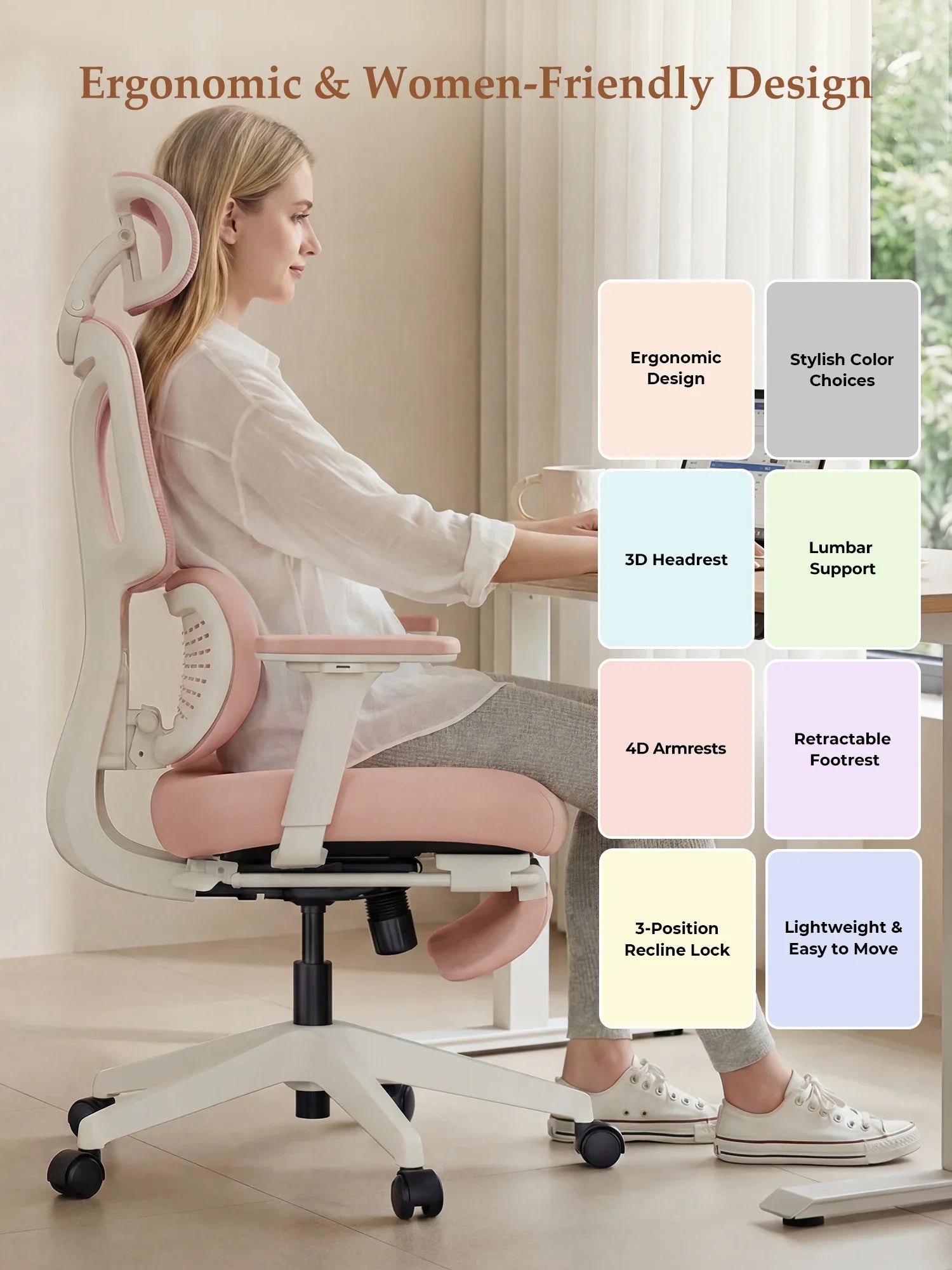 S3 Pro Office Chair with Colorful Lifestyle Design