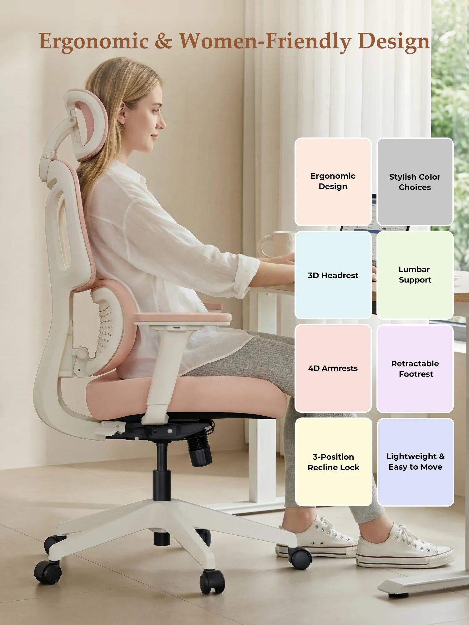 S3 Pro Office Chair with Colorful Lifestyle Design