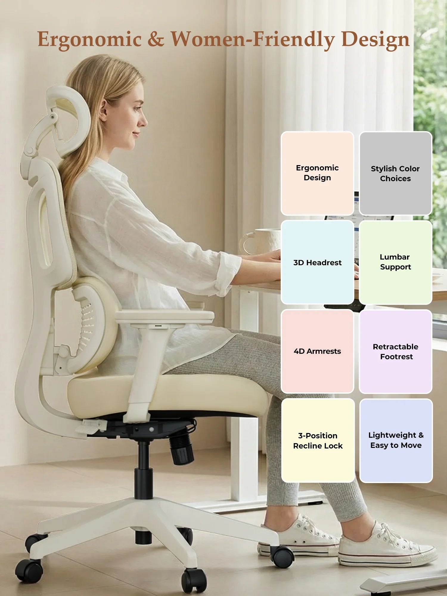 S3 Pro Office Chair with Colorful Lifestyle Design