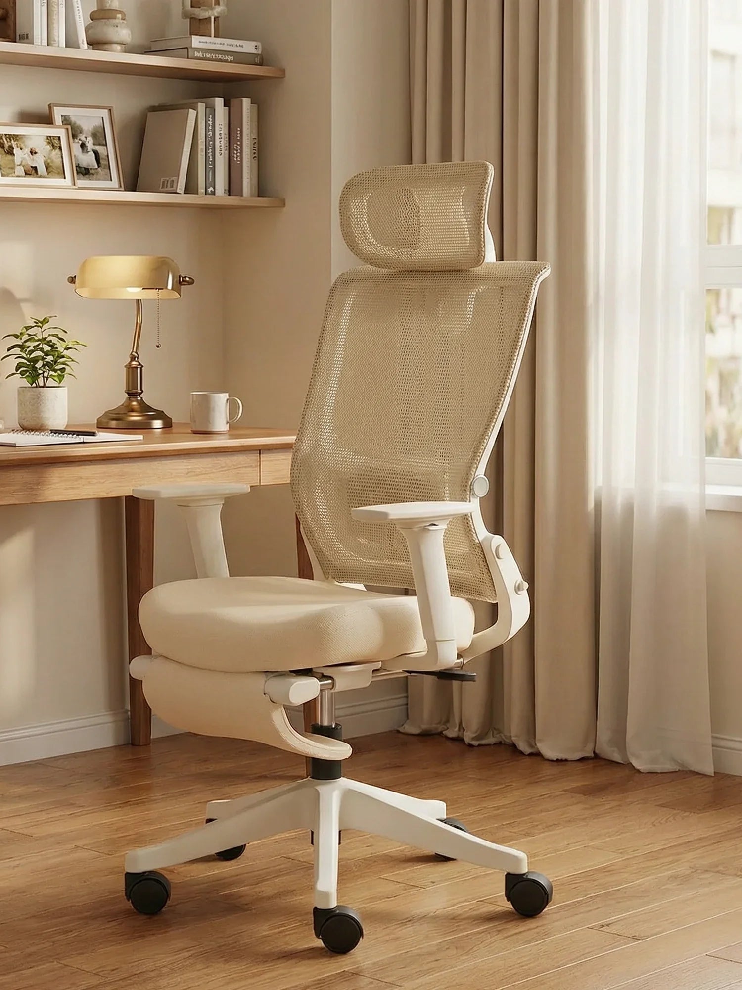 S4 Ergonomic Desk Chair with Foldable Backrest