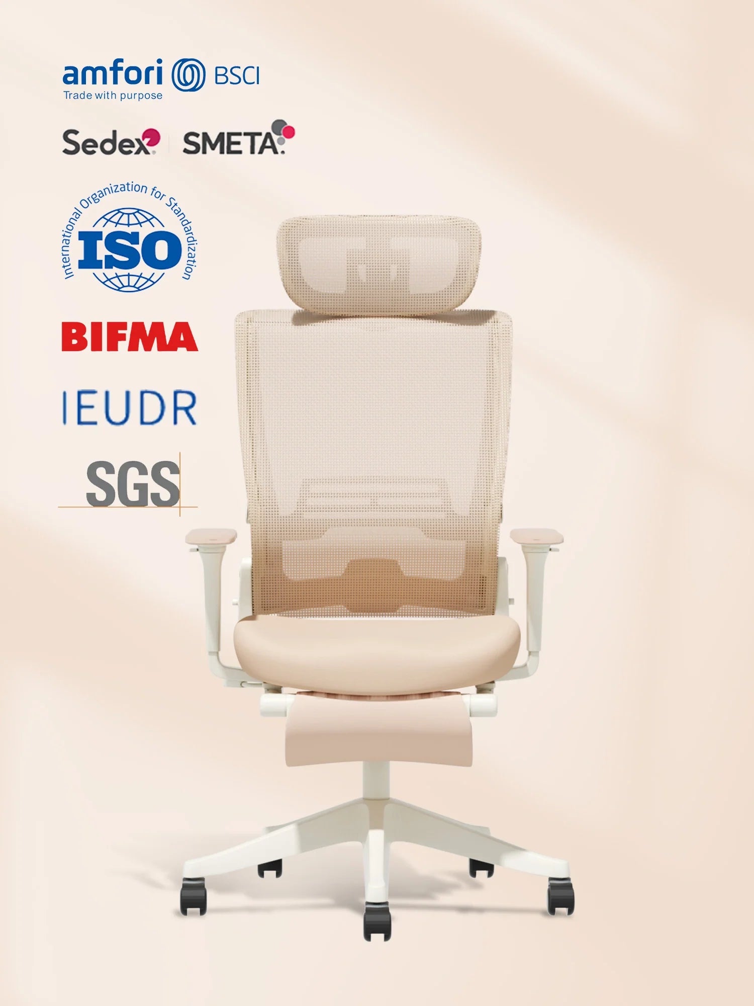 S4 Ergonomic Desk Chair with Foldable Backrest