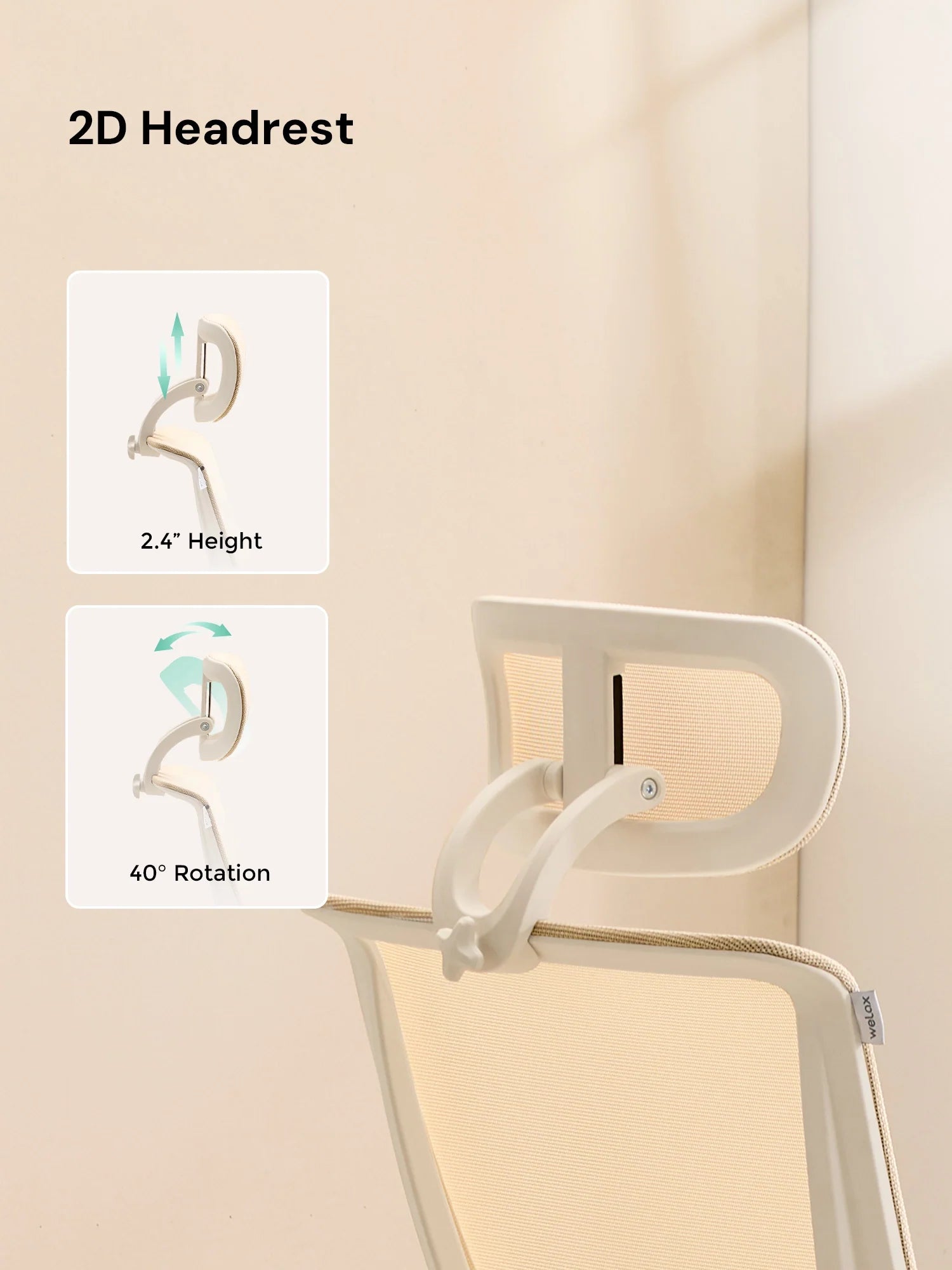 S4 Ergonomic Desk Chair with Foldable Backrest