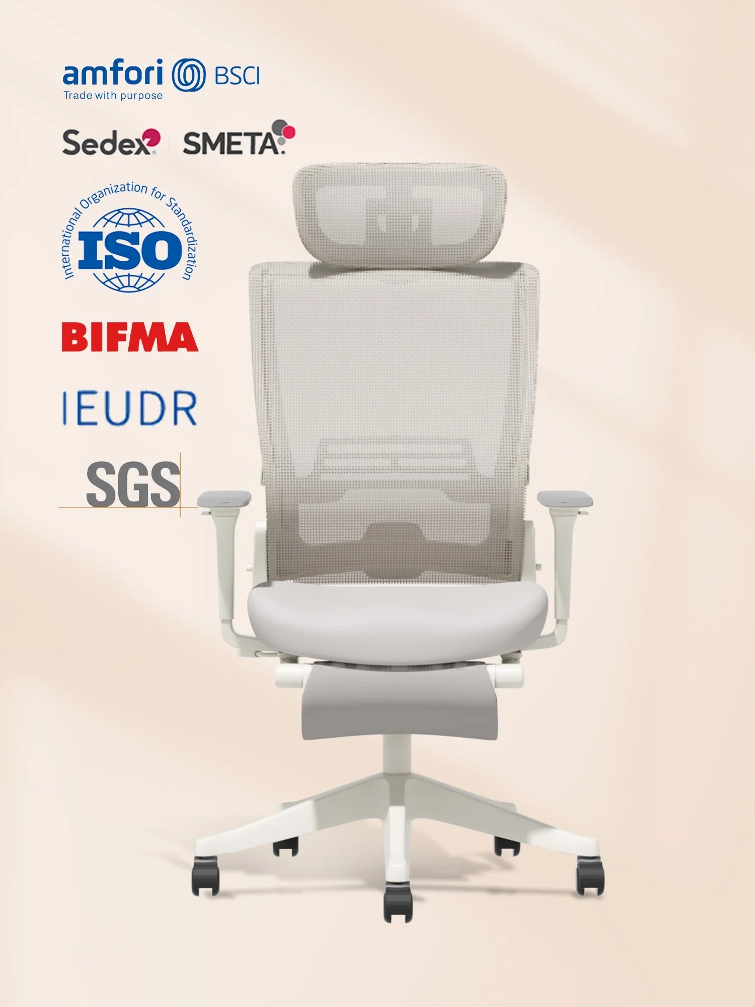 S4 Ergonomic Desk Chair with Foldable Backrest