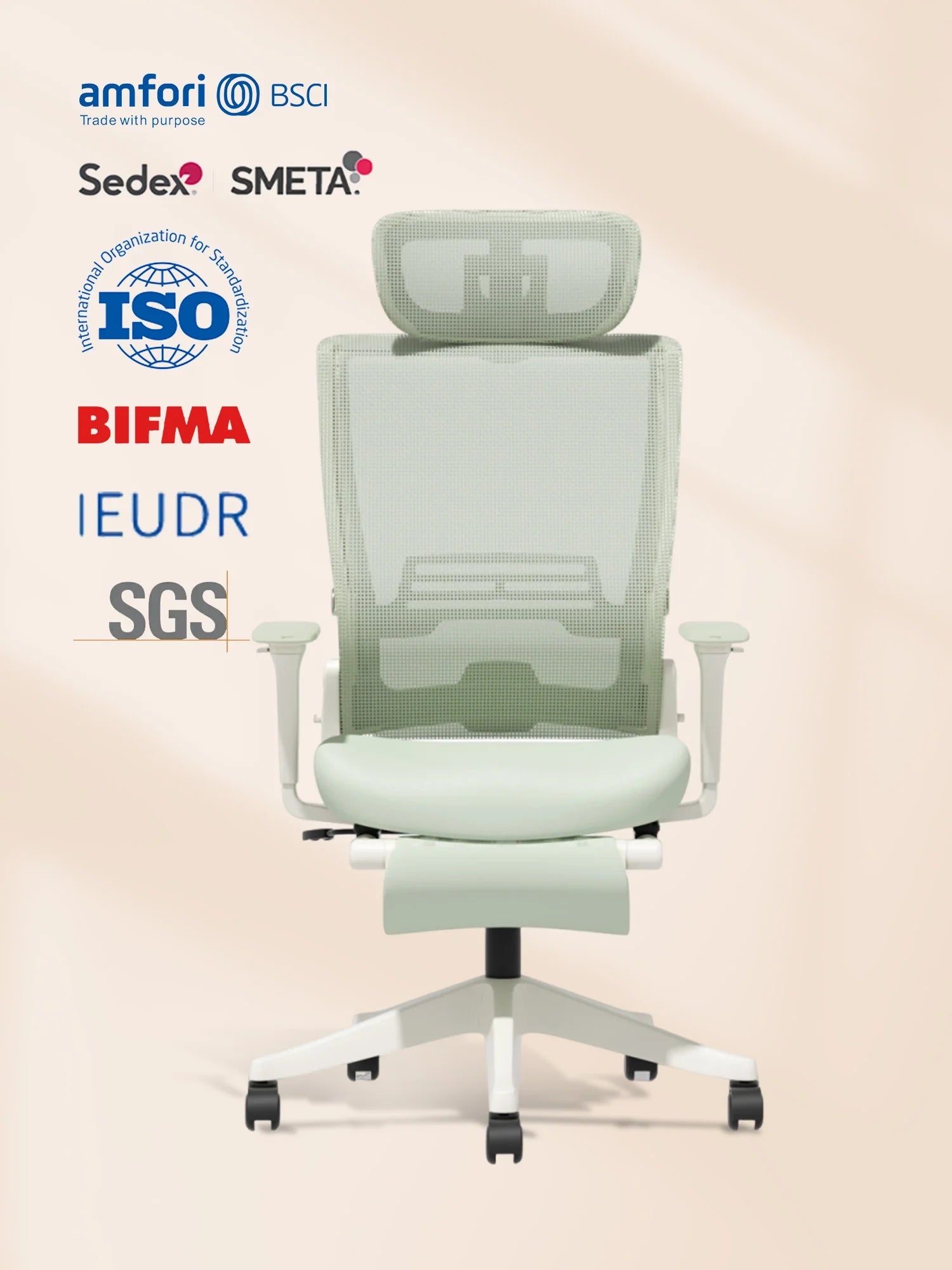 S4 Ergonomic Desk Chair with Foldable Backrest