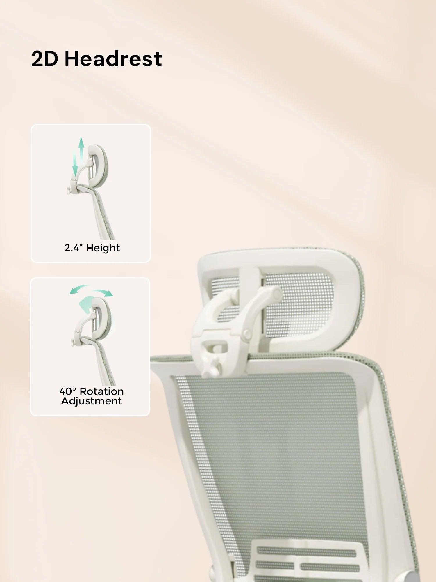 S4 Ergonomic Desk Chair with Foldable Backrest