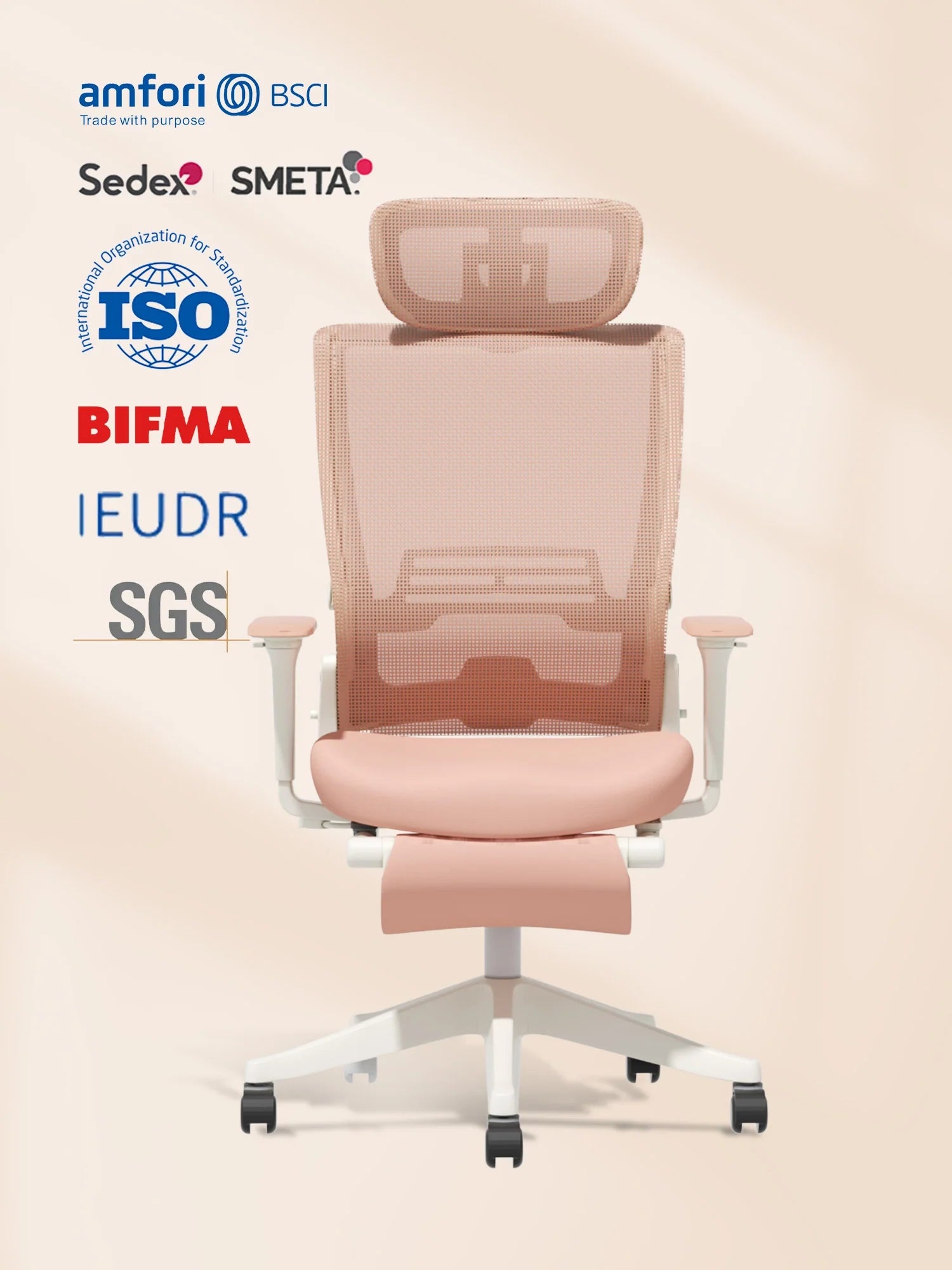 S4 Ergonomic Desk Chair with Foldable Backrest