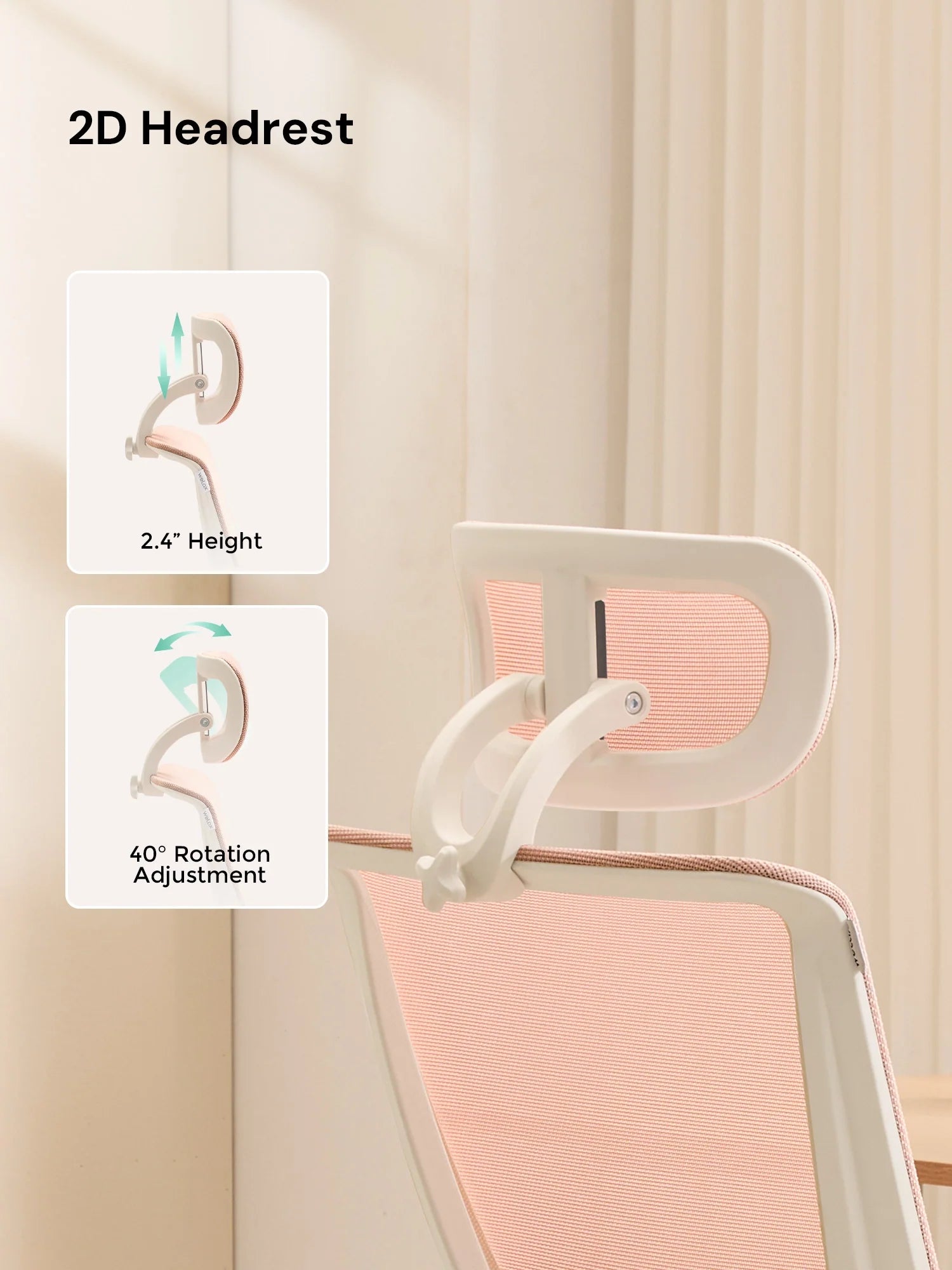 S4 Ergonomic Desk Chair with Foldable Backrest