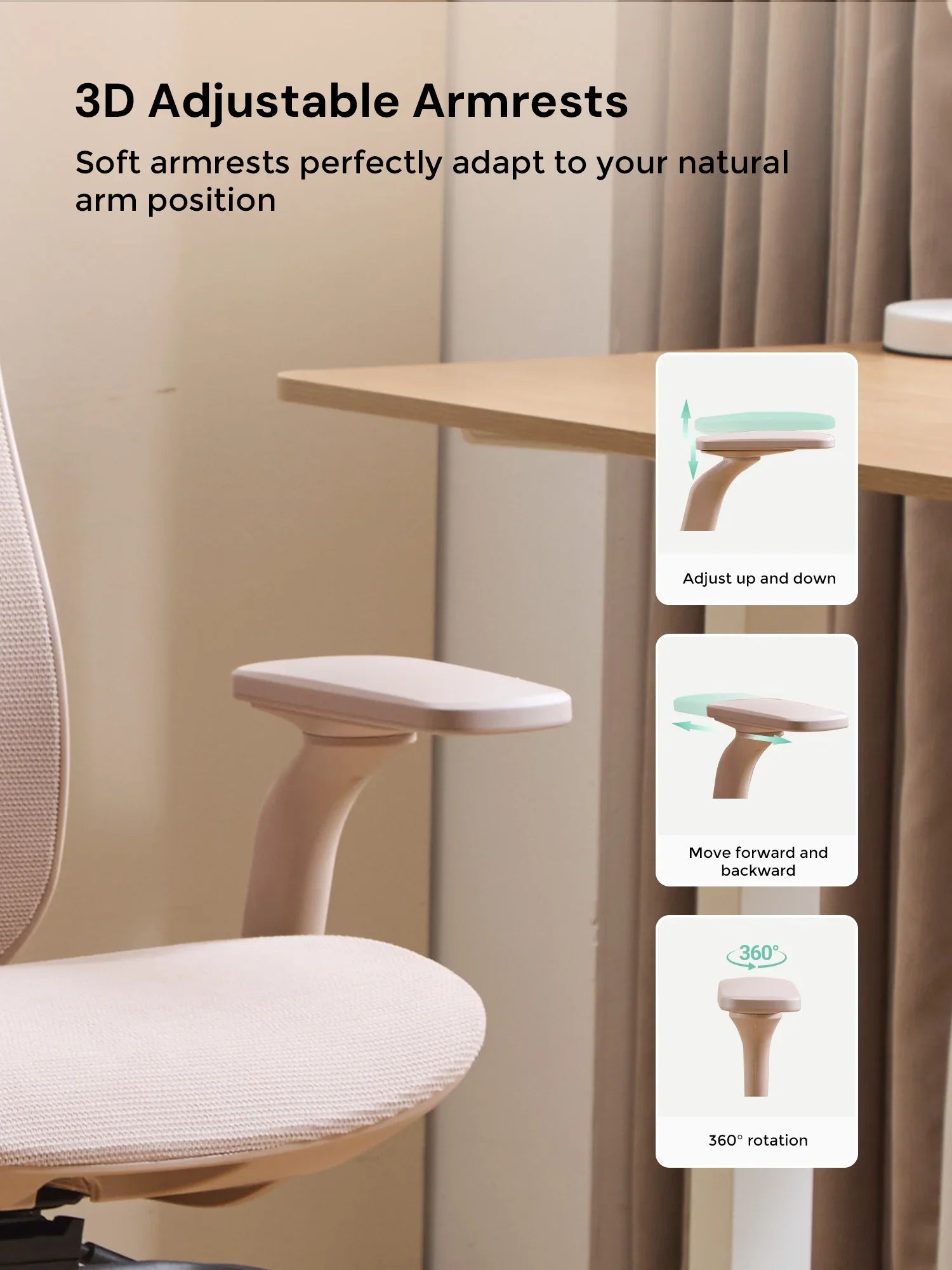 S5 Office Chair with Smooth Arch Design Style