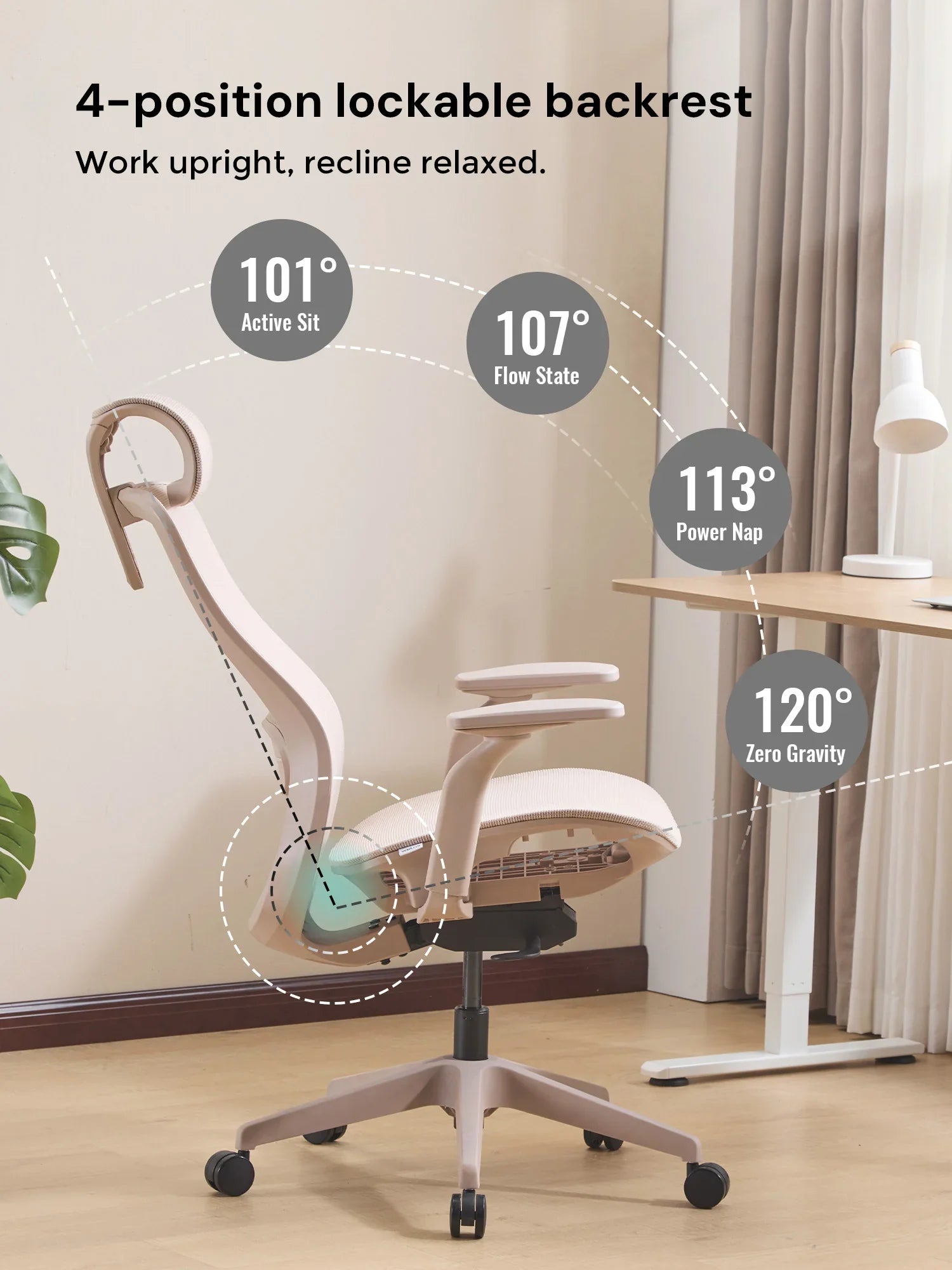 S5 Office Chair with Smooth Arch Design Style