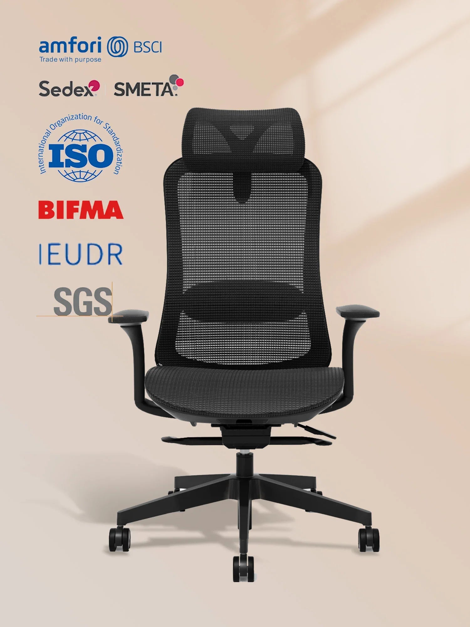 S5 Office Chair with Smooth Arch Design Style