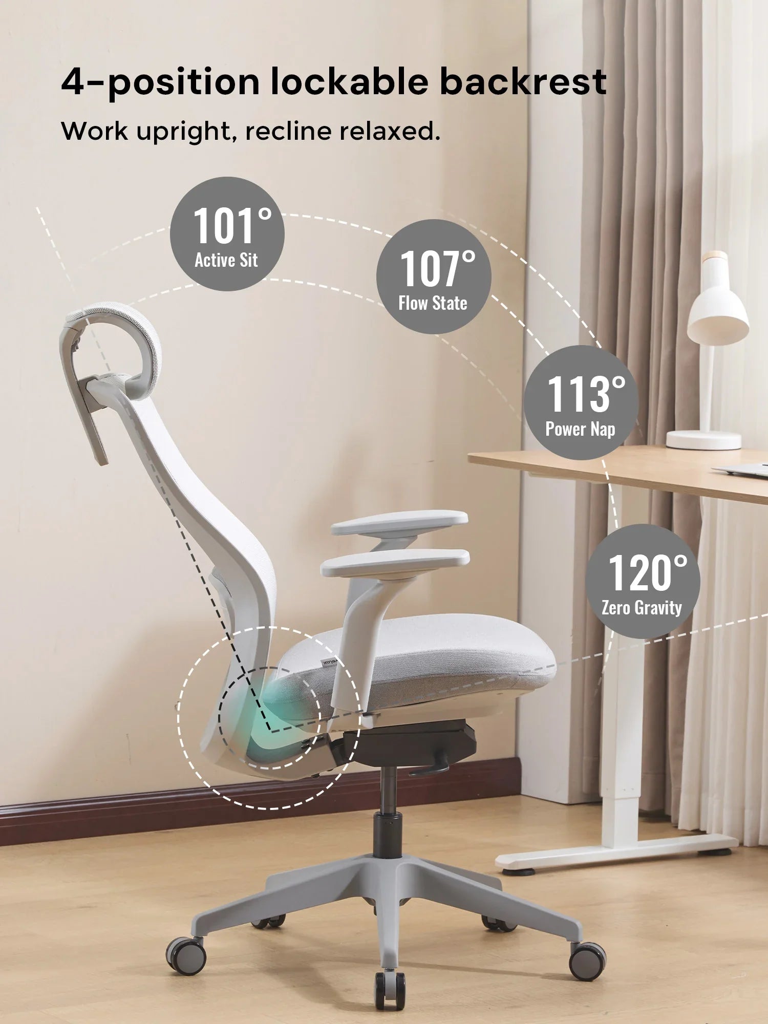 S5 Office Chair with Smooth Arch Design Style