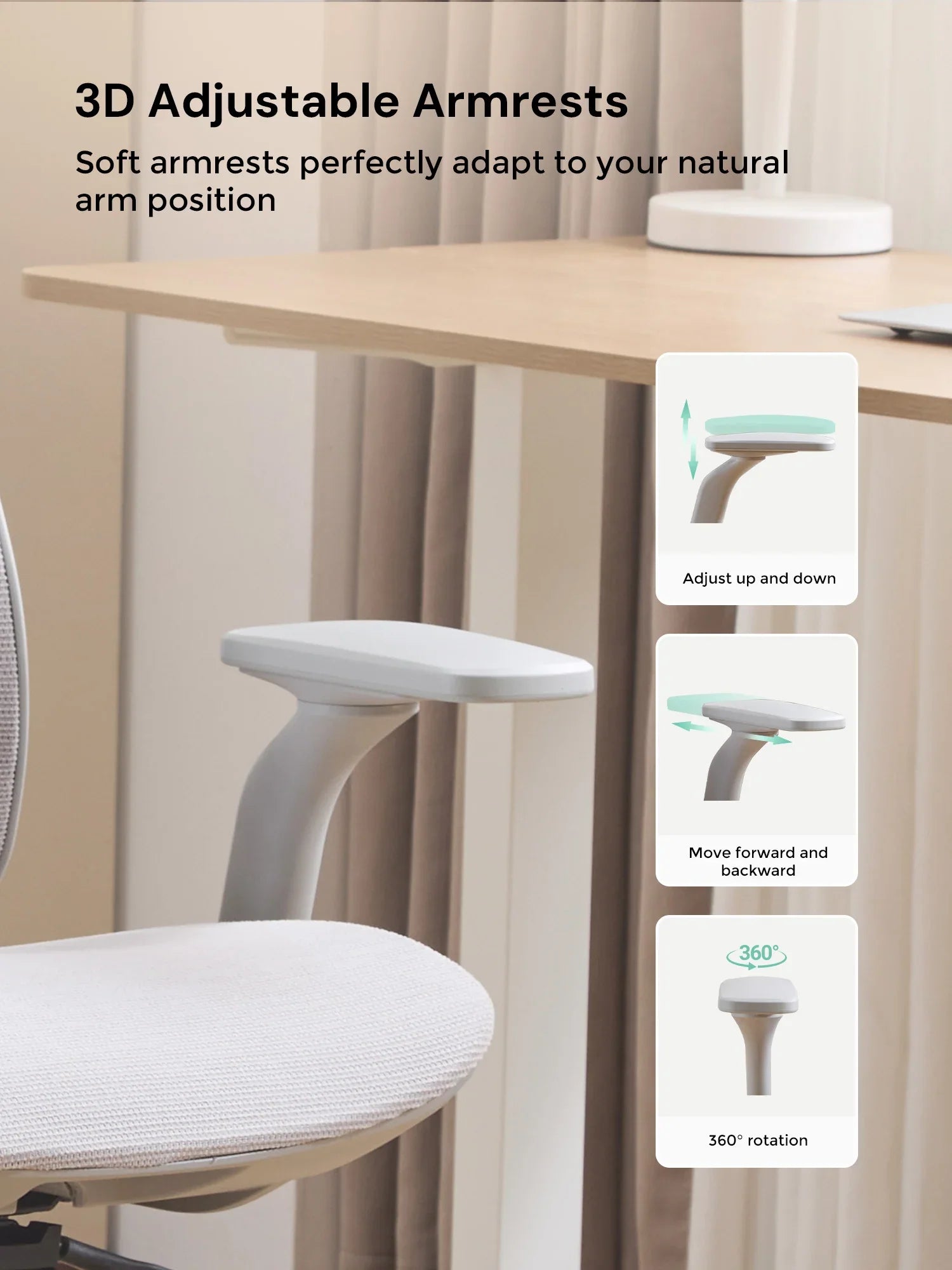 S5 Office Chair with Smooth Arch Design Style