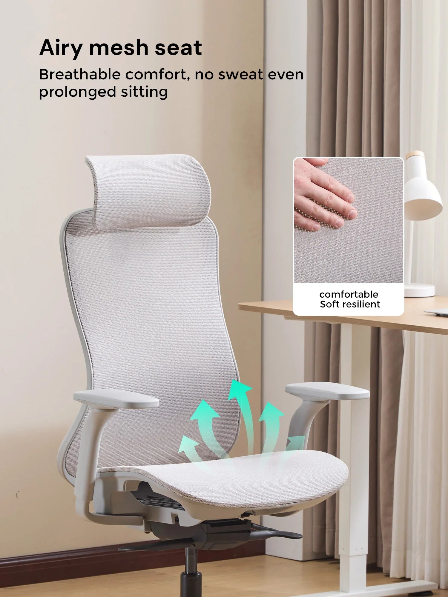 S5 Office Chair with Smooth Arch Design Style