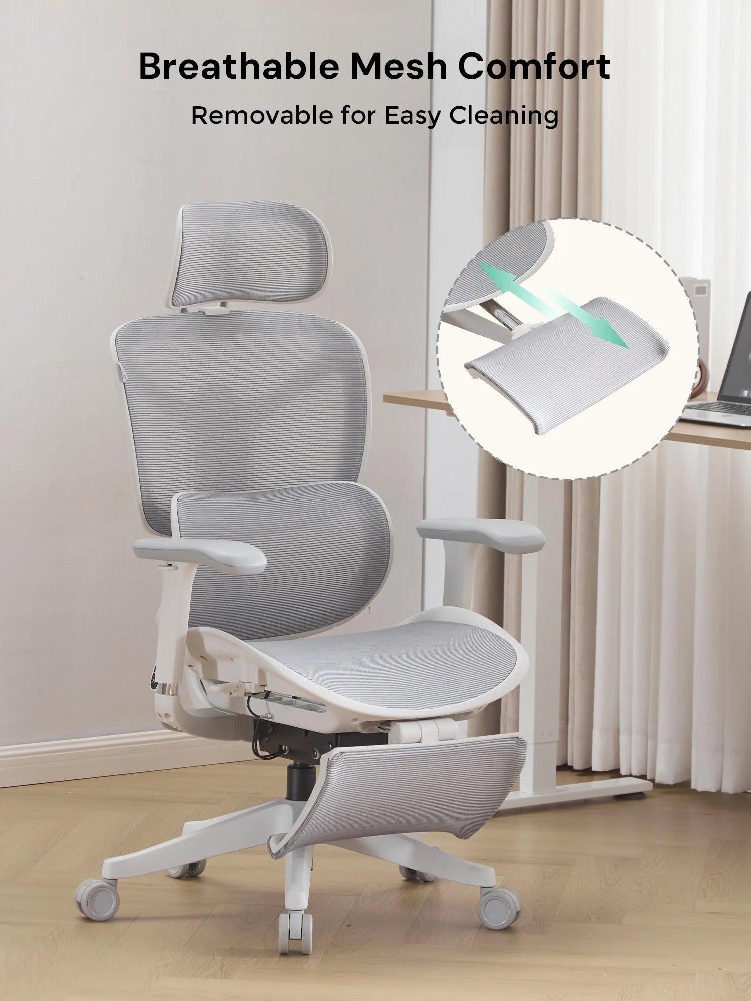 S9 Standard Ergonomic Office Chair with One-Touch Adjustment