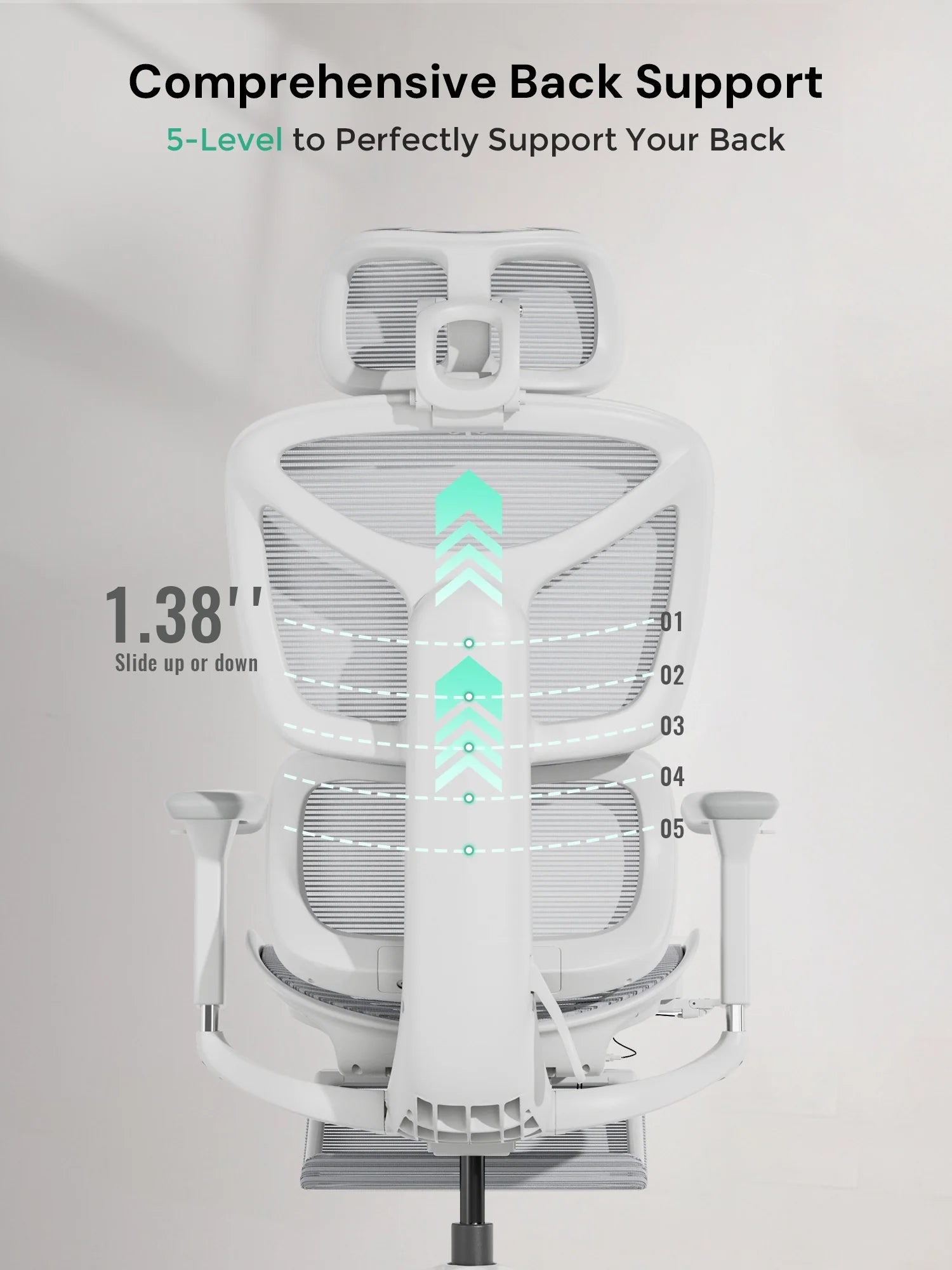 S9 Standard Ergonomic Office Chair with One-Touch Adjustment