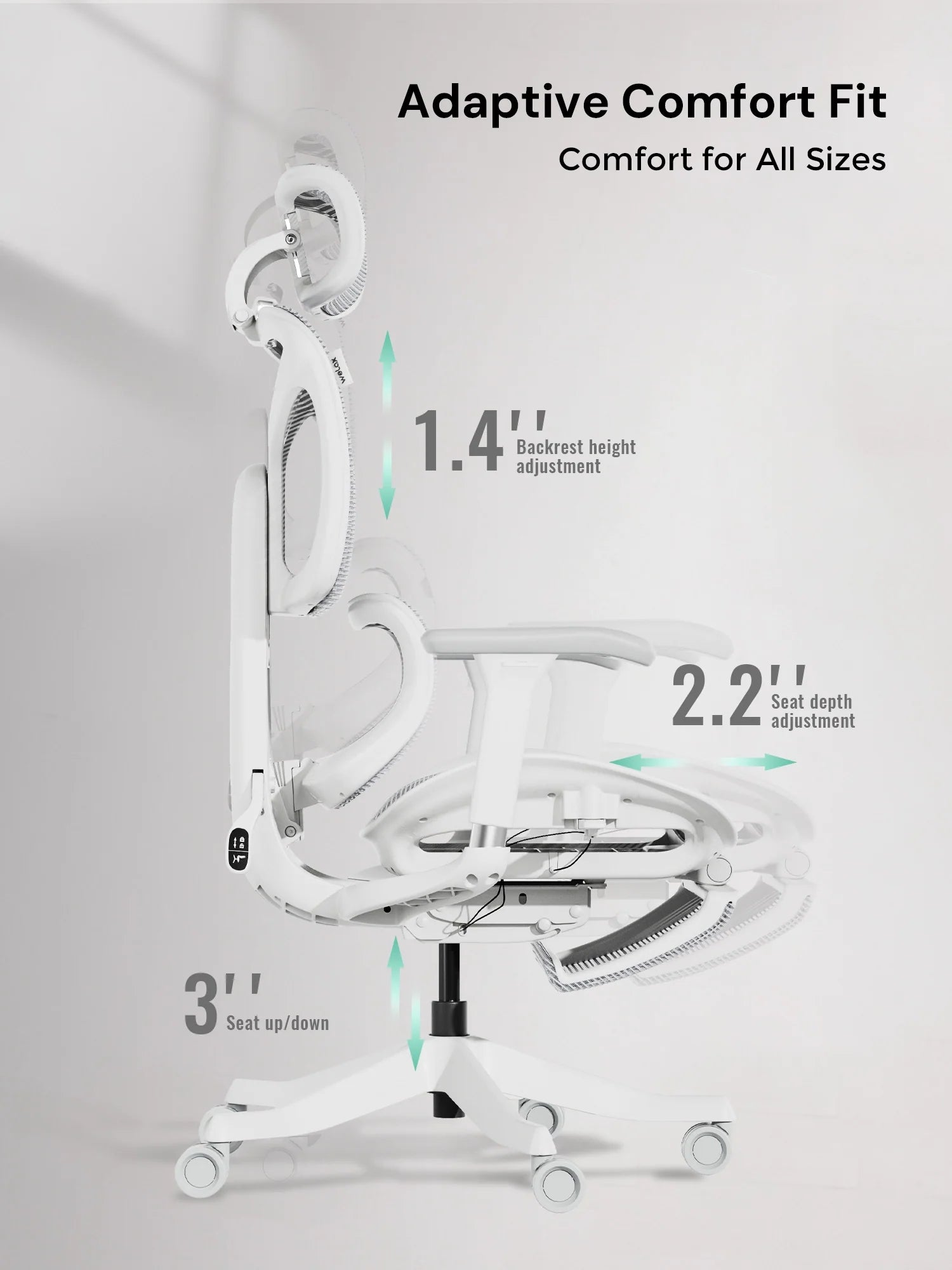 S9 Standard Ergonomic Office Chair with One-Touch Adjustment